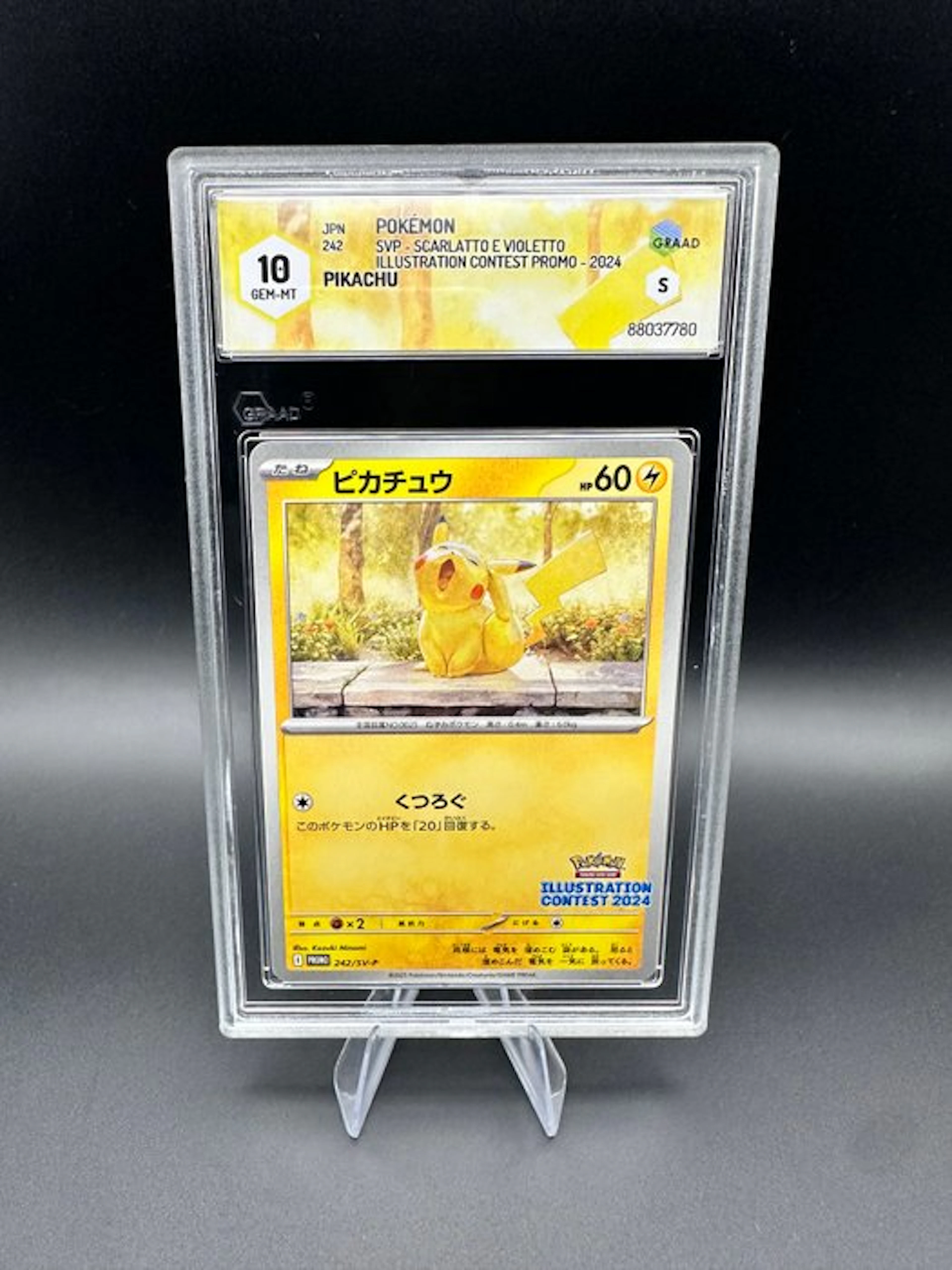 Pokémon - 1 Graded card - Pikachu 242/SV-P Promo card