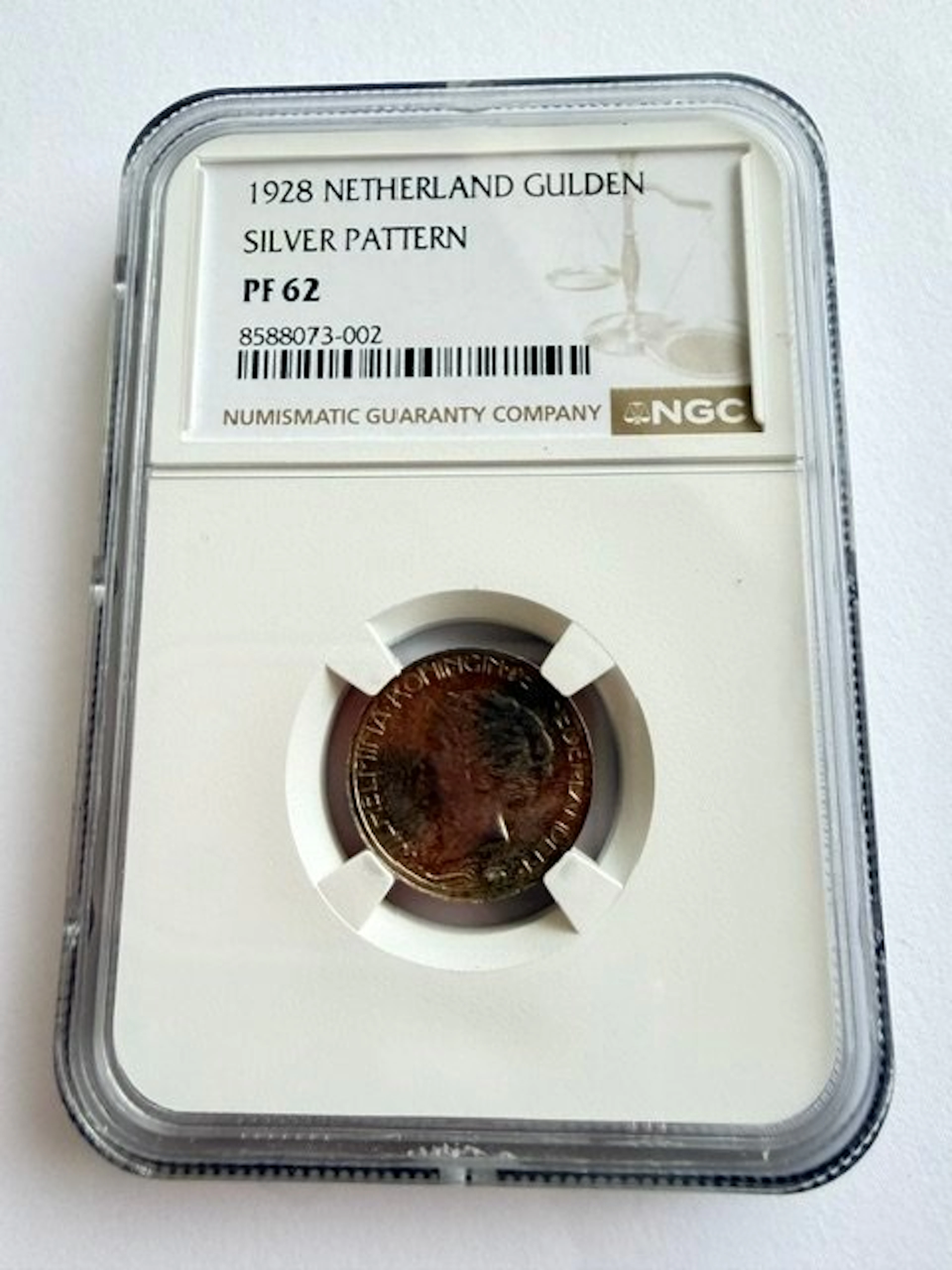 Netherlands. Wilhelmina. 1 Gulden 1928