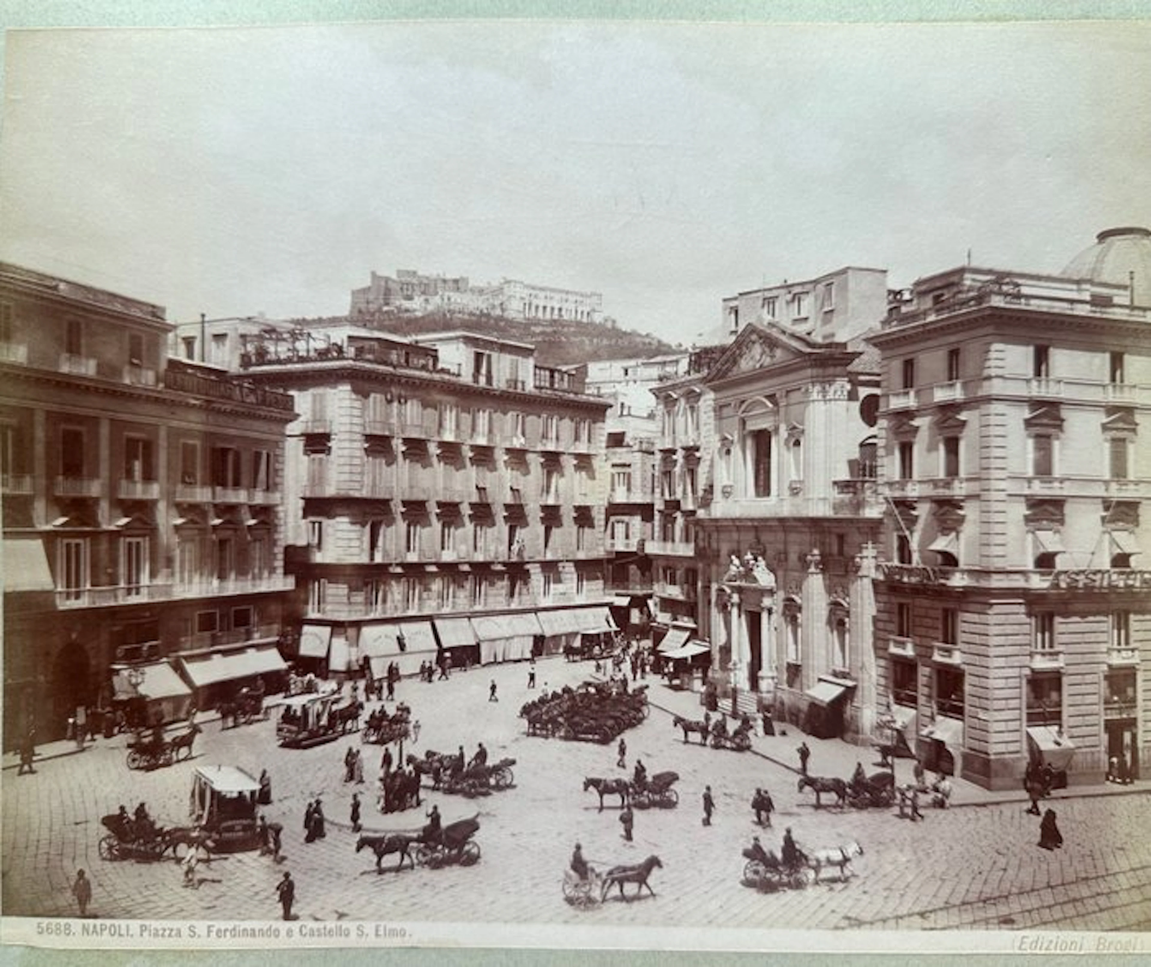 Brogi - Napoli - Coppia di fotografie antiche dell’800