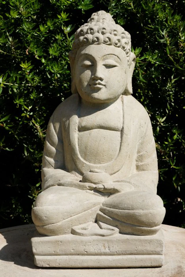 Statua di Buddha Seduto in Pietra – Scultura Balinese –...