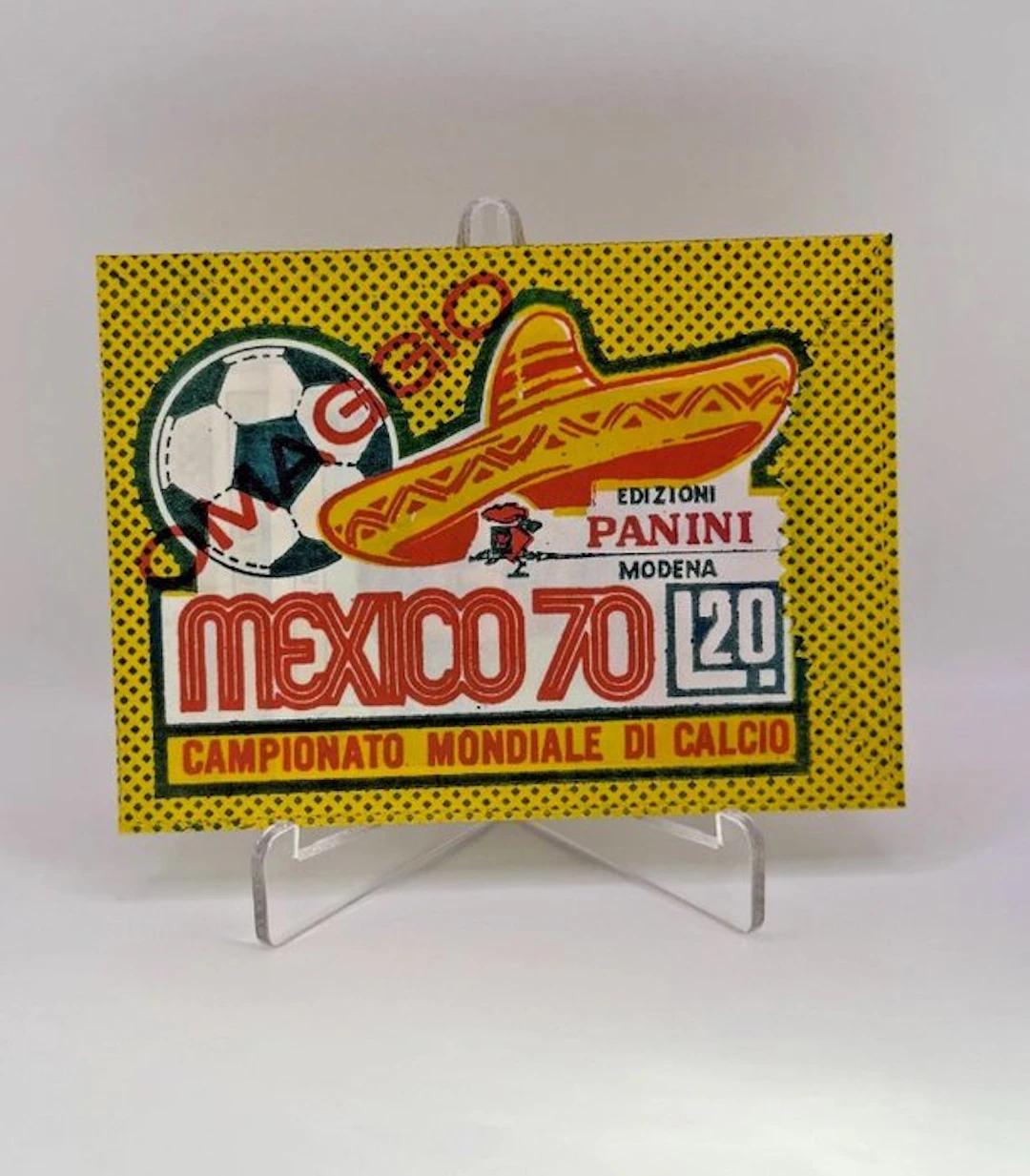 1970 Panini Mexico 70 World Cup Pelé BISVALIDA "Omaggio"...