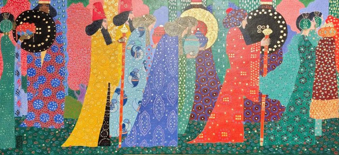Vittorio Zecchin (1878-1947) - Bozzetto per "Le Mille e Una Notte"