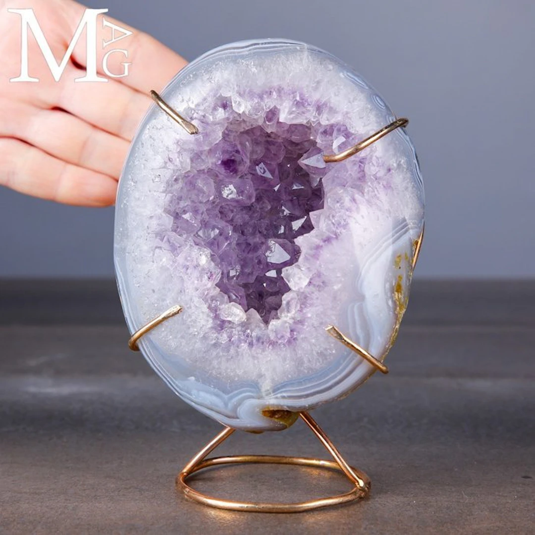 Natural Mineral Geode with Wonderful Inner...