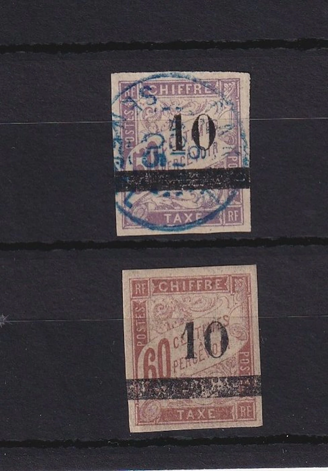 Senegal 1903 - taxe, superbe série de timbres - Yvert taxe n°1/2