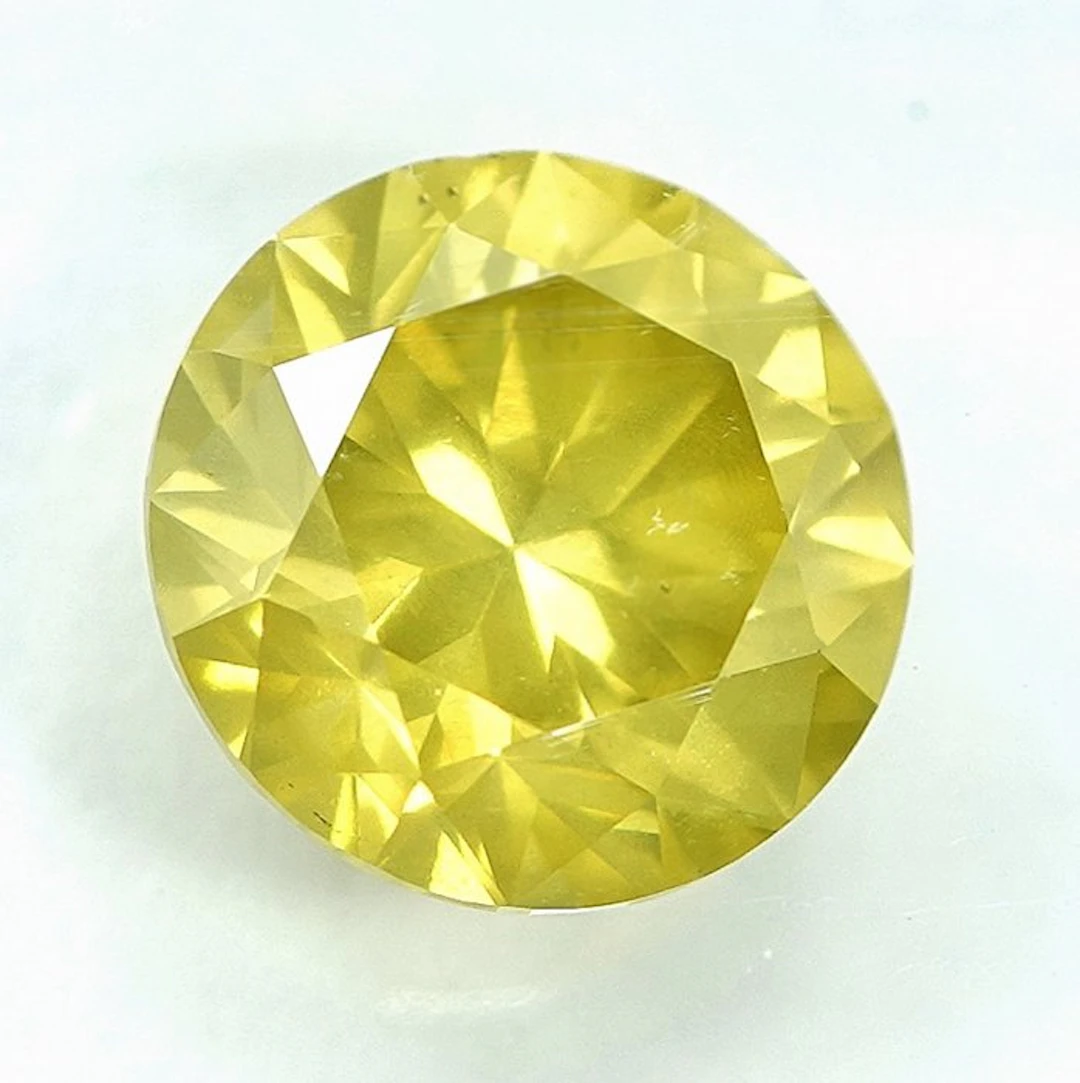 1 pcs Diamond (Colour-treated) - 1.26 ct - Round - Fancy...