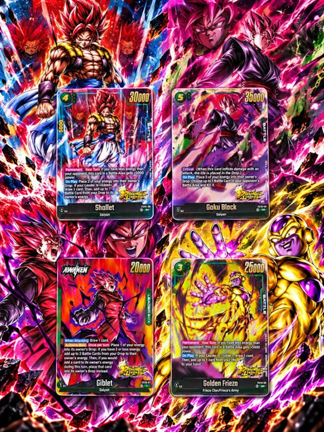 Bandai - 4 Card - Dragon Ball