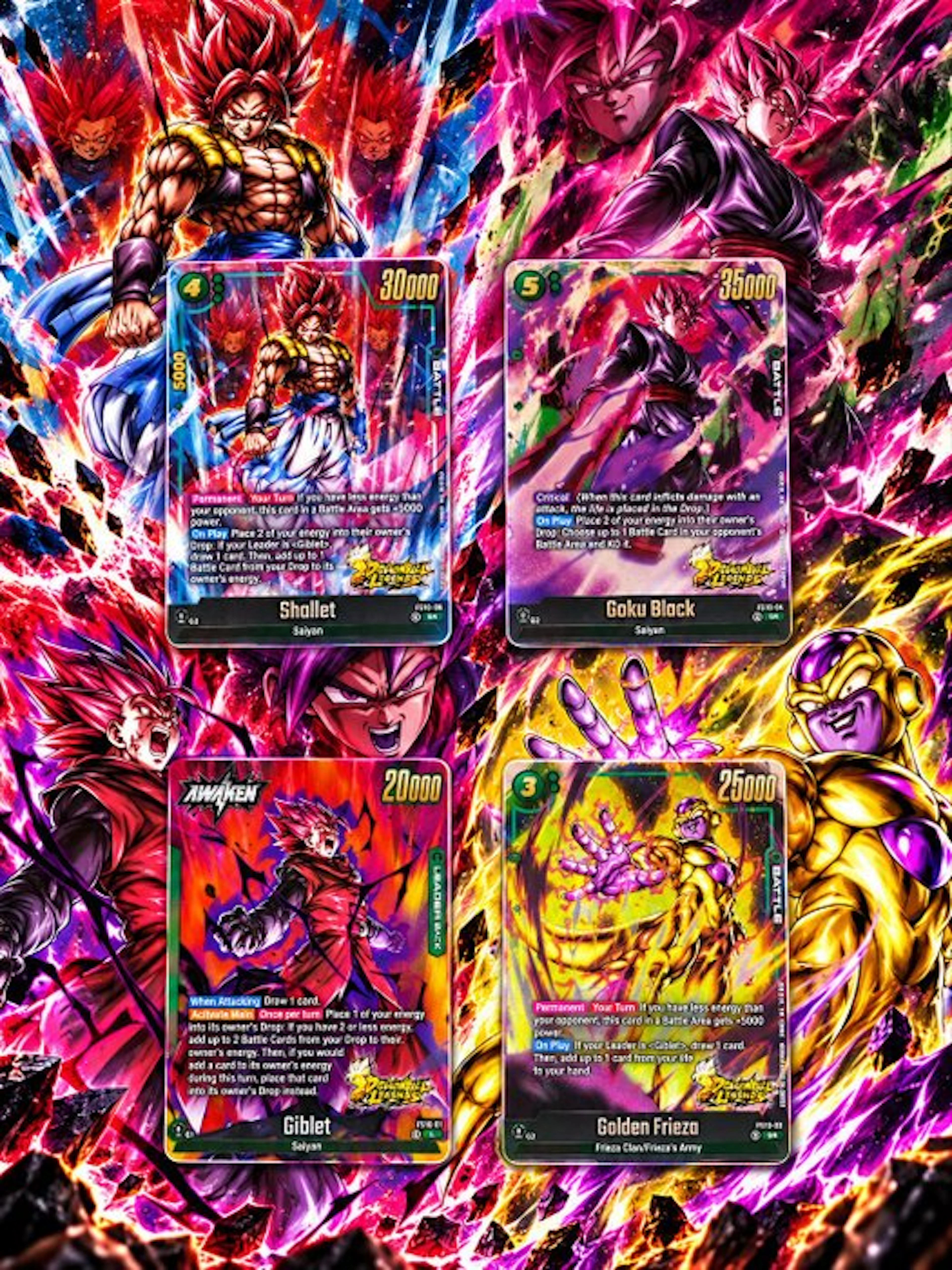 Bandai - 4 Card - Dragon Ball
