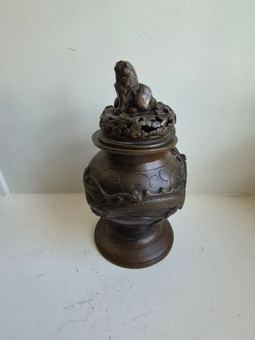 Perfume burner - Patinated bronze