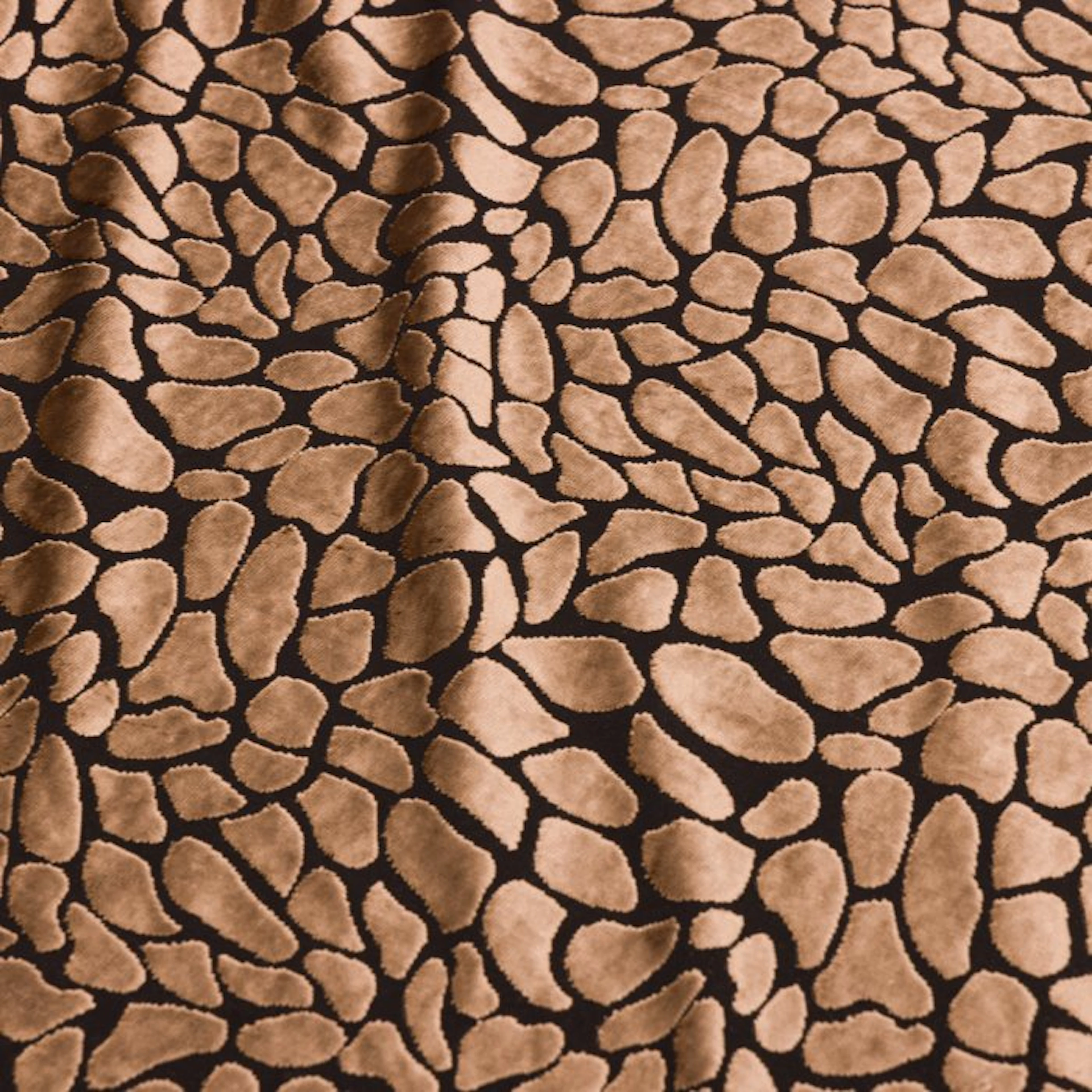 BA142 - Black Velvet and Gold Animalier Effect - Italian...