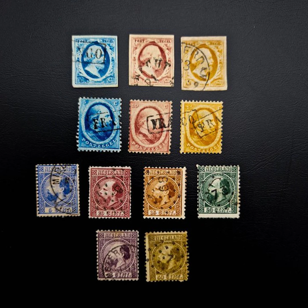 Netherlands 1852/1867 - Classical Collection of King William III - NVPH 1/12
