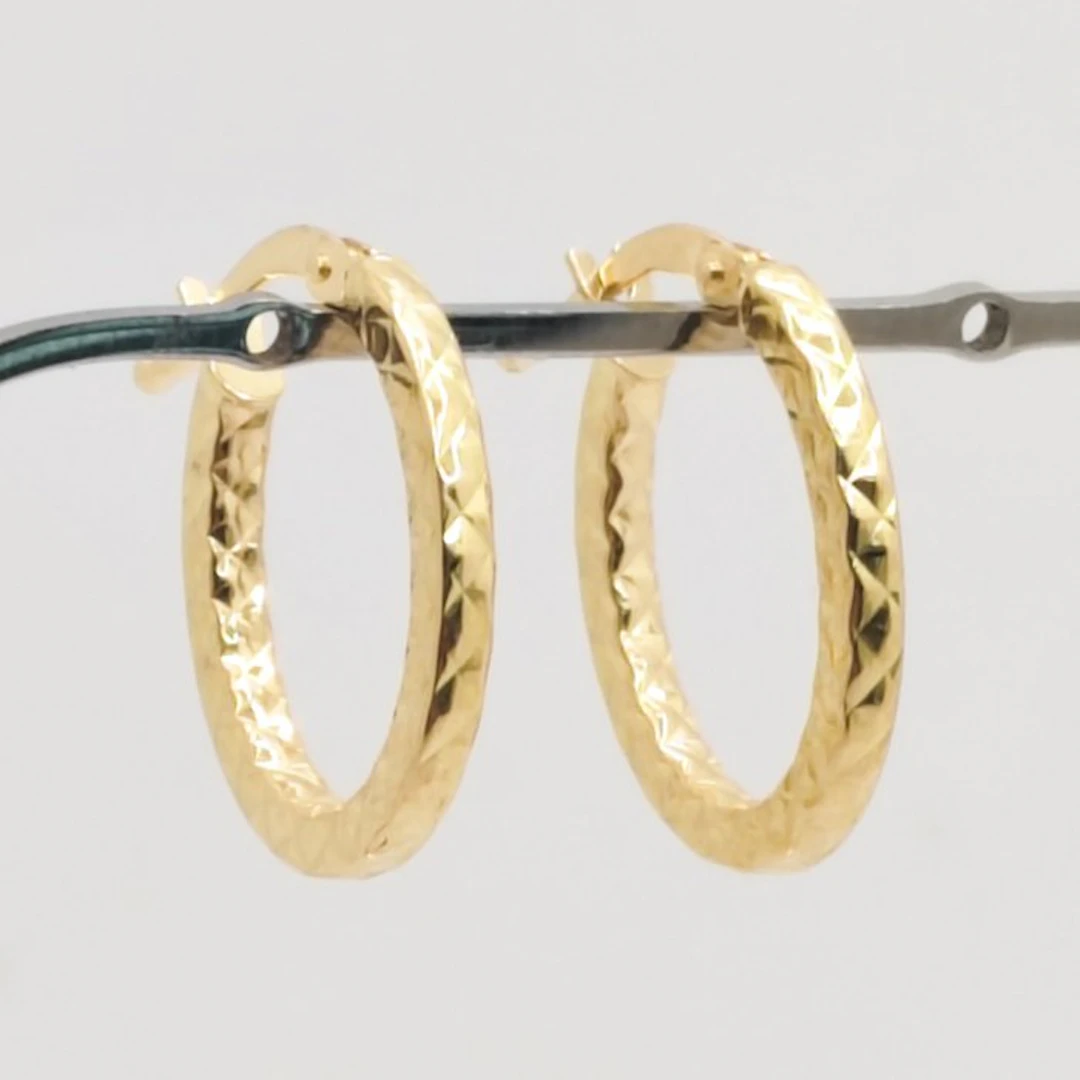 No reserve price - Earrings - 18 kt. Yellow gold