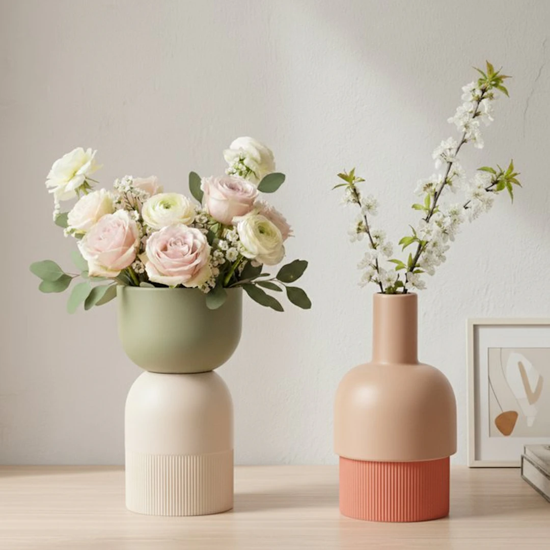 Cloudnola - Renée Vendrig - Vase (2) - Ceramic - Flip Vase Ceramic Medium