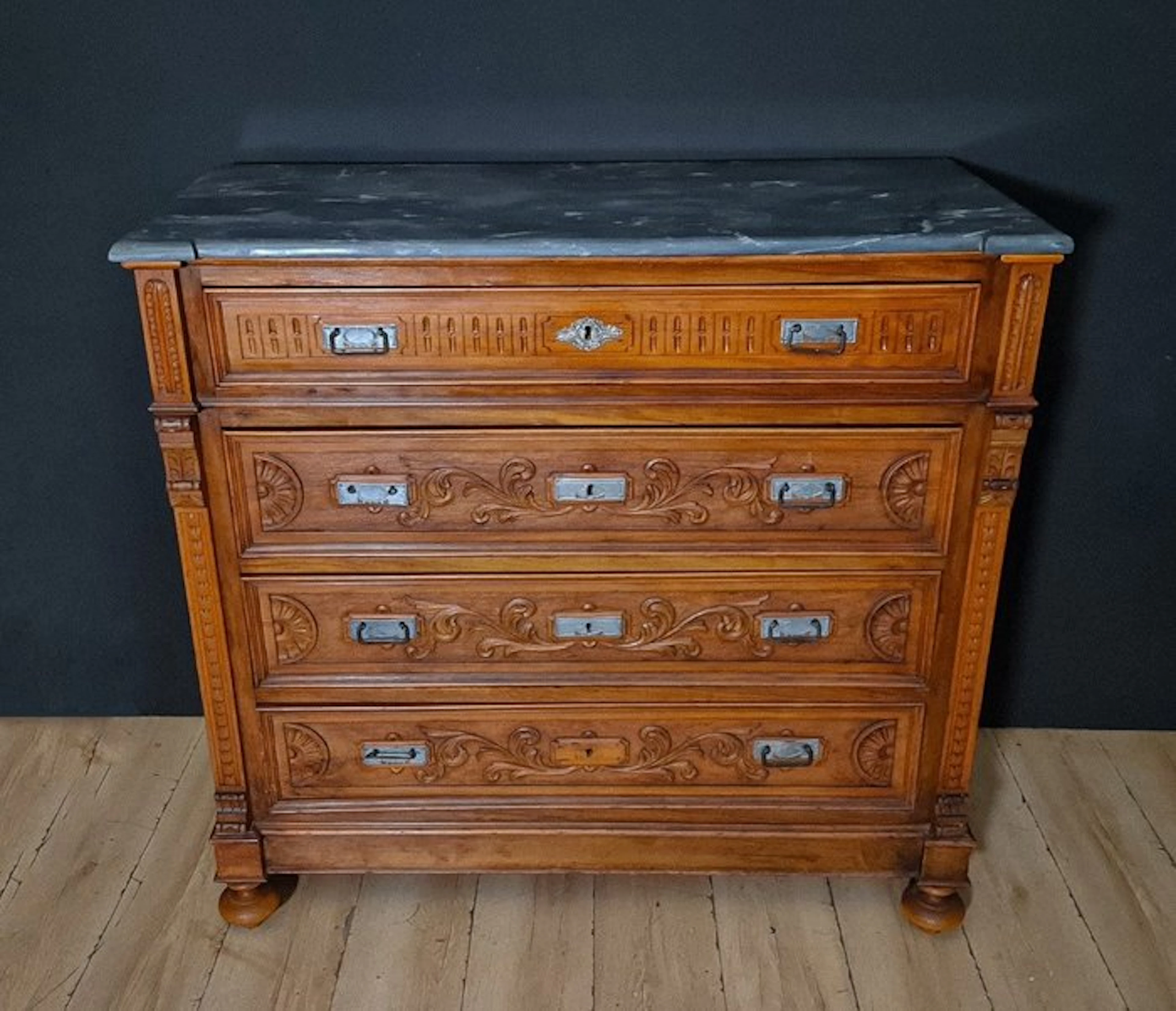 Chest of drawers - Wood - Antique Umbertine commode