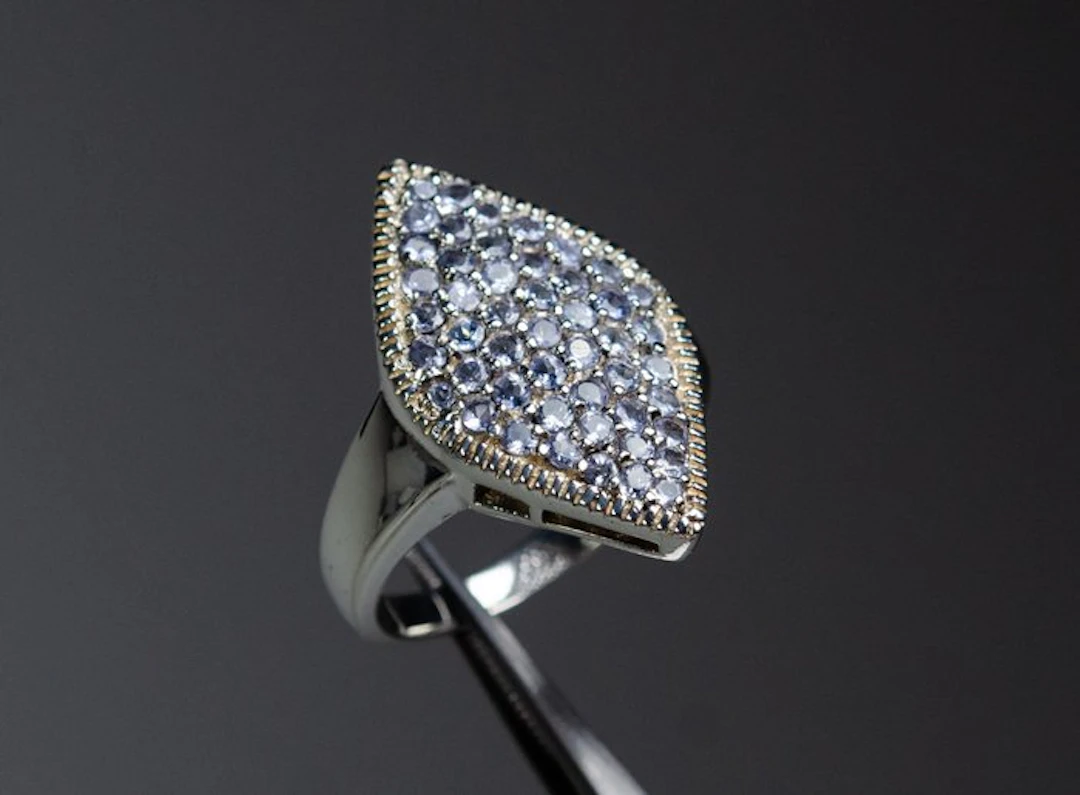 No reserve price - Ring - 925 silver - 2.00 ct Tanzanite