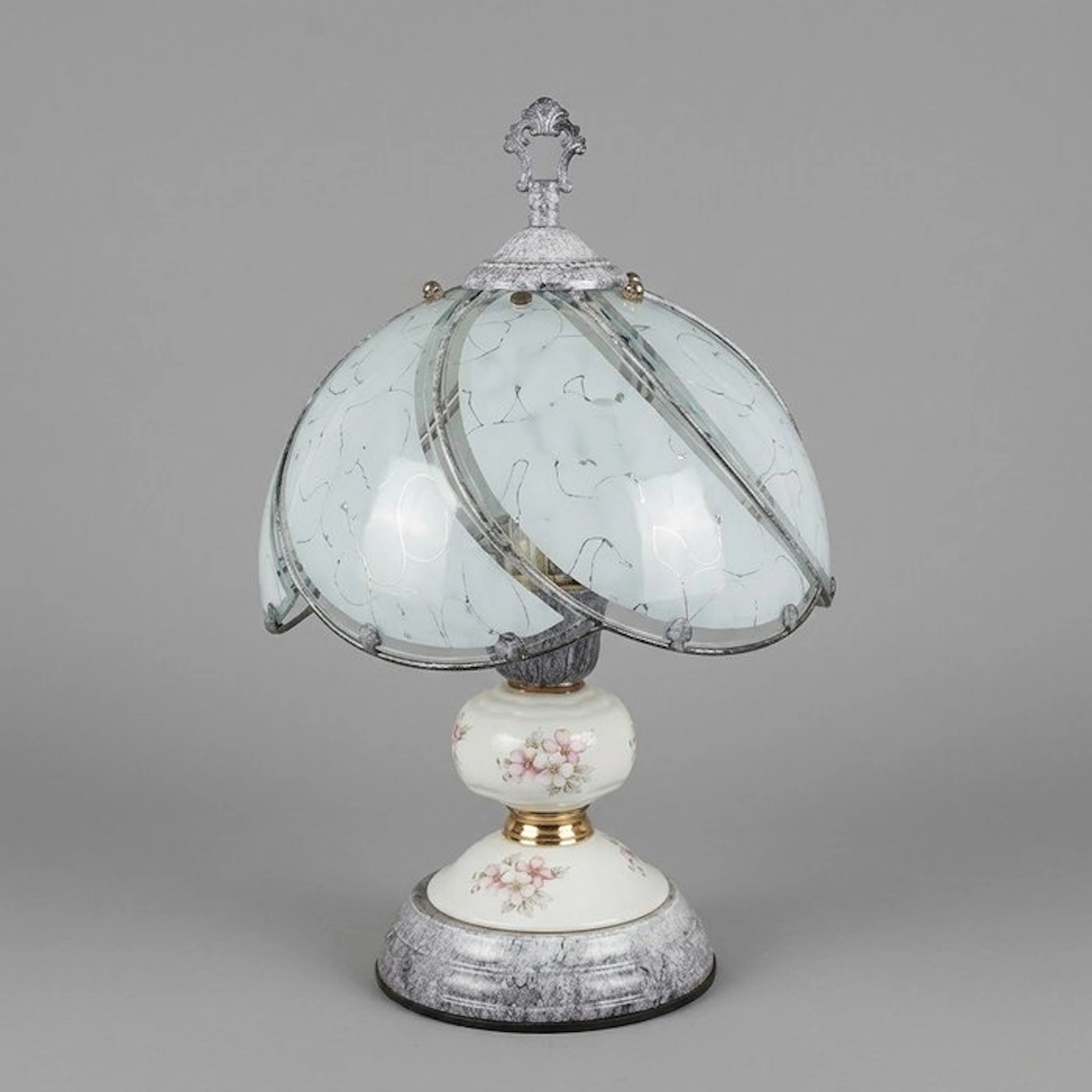 Table lamp - Glass, Porcelain, Metal