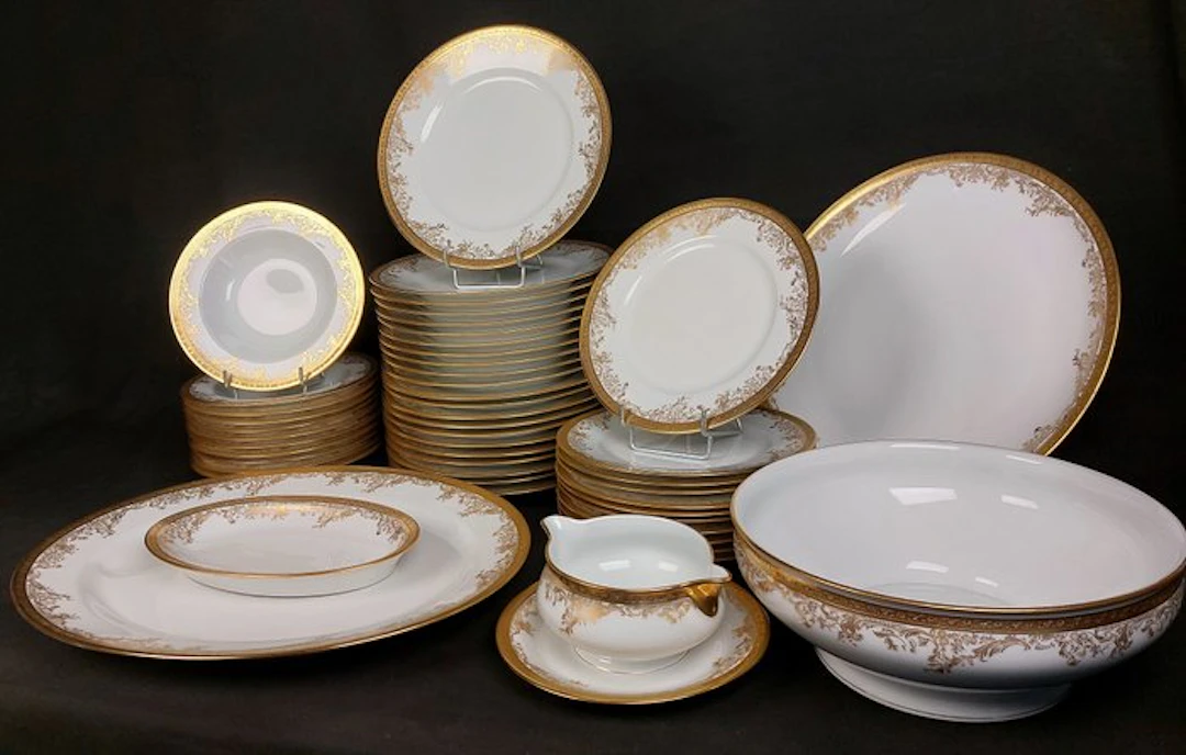 Haviland Limoges - Table service (49) - Diplomat - Porcelain