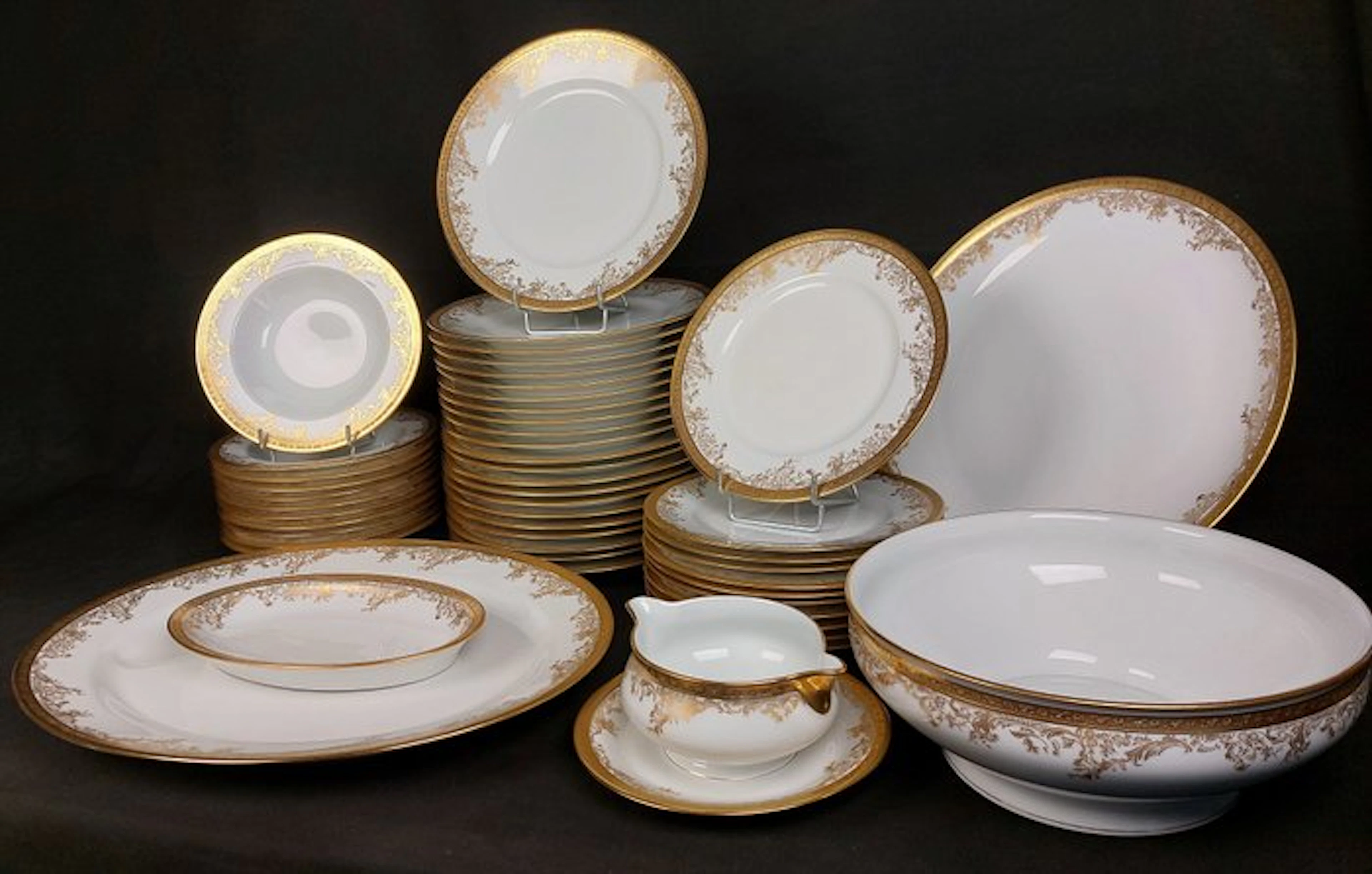 Haviland Limoges - Table service (49) - Diplomat - Porcelain