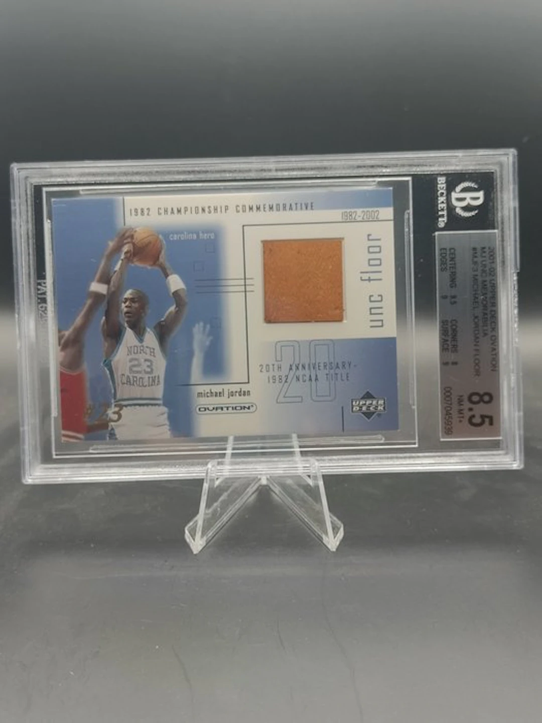 Upper Deck 2001-02 Michael Jordan Floor #MJF3 - Beckett 8.5 Graded card