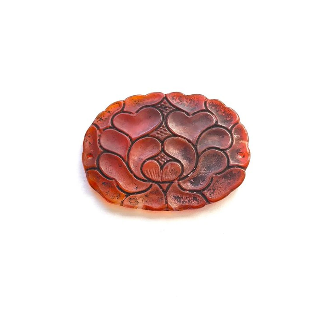 Ancient Tibetan or Nepalese Natural Banded Agate Bead...