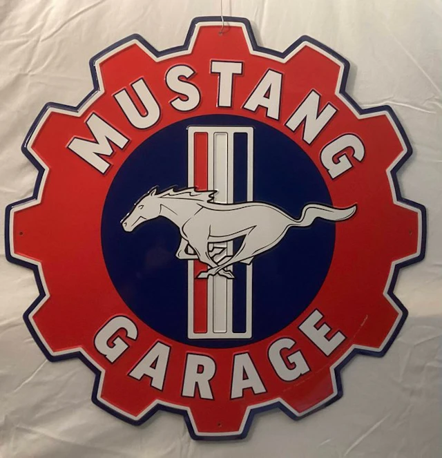 Sign - Ford Mustang Garage - Aluminium