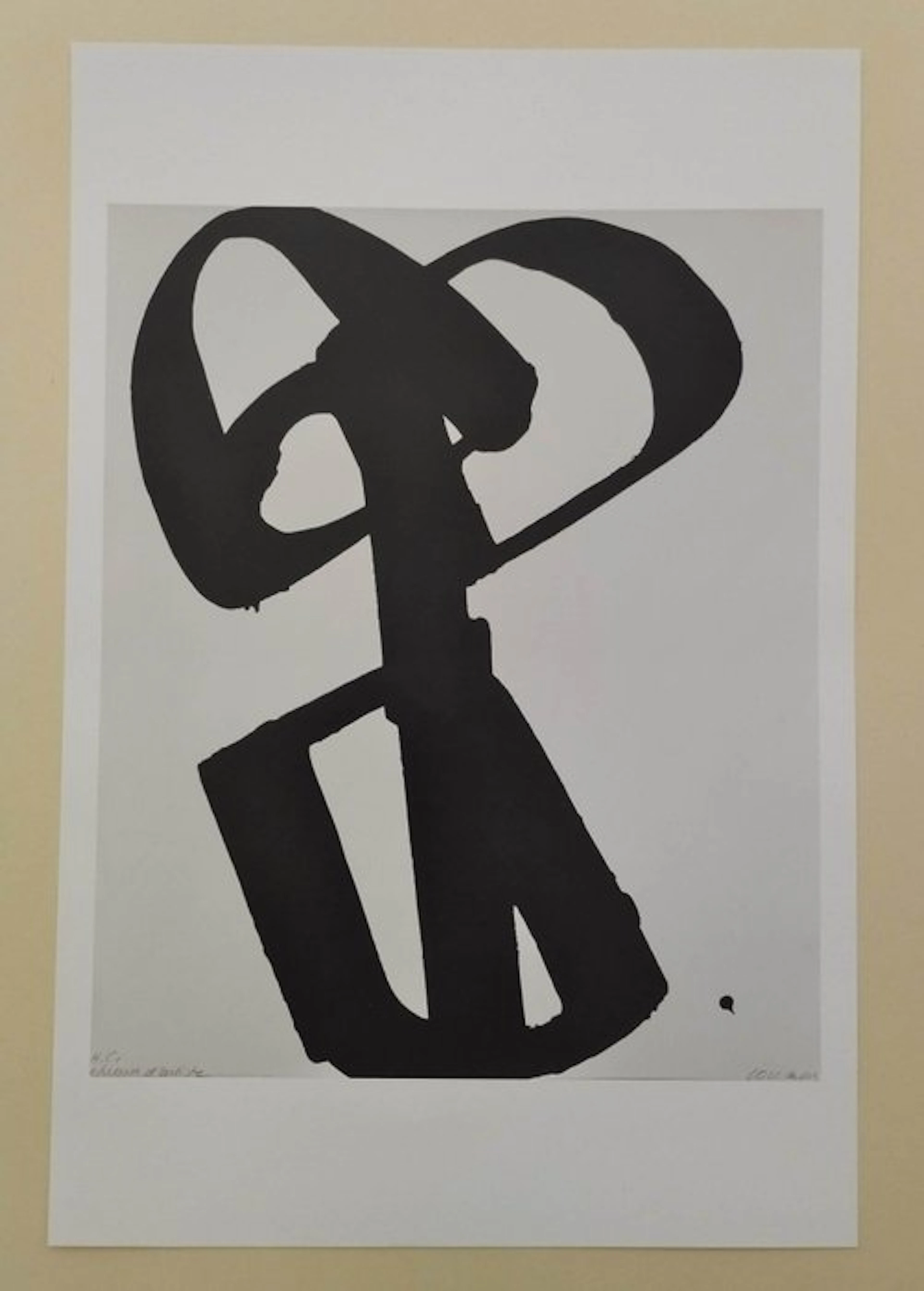 Pierre Soulages (1919-2022) - Sérigraphie n°1 - Encre sur Papier