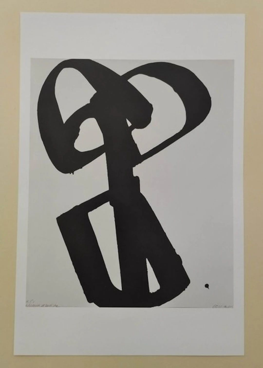 Pierre Soulages (1919-2022) - Sérigraphie n°1 - Encre sur Papier