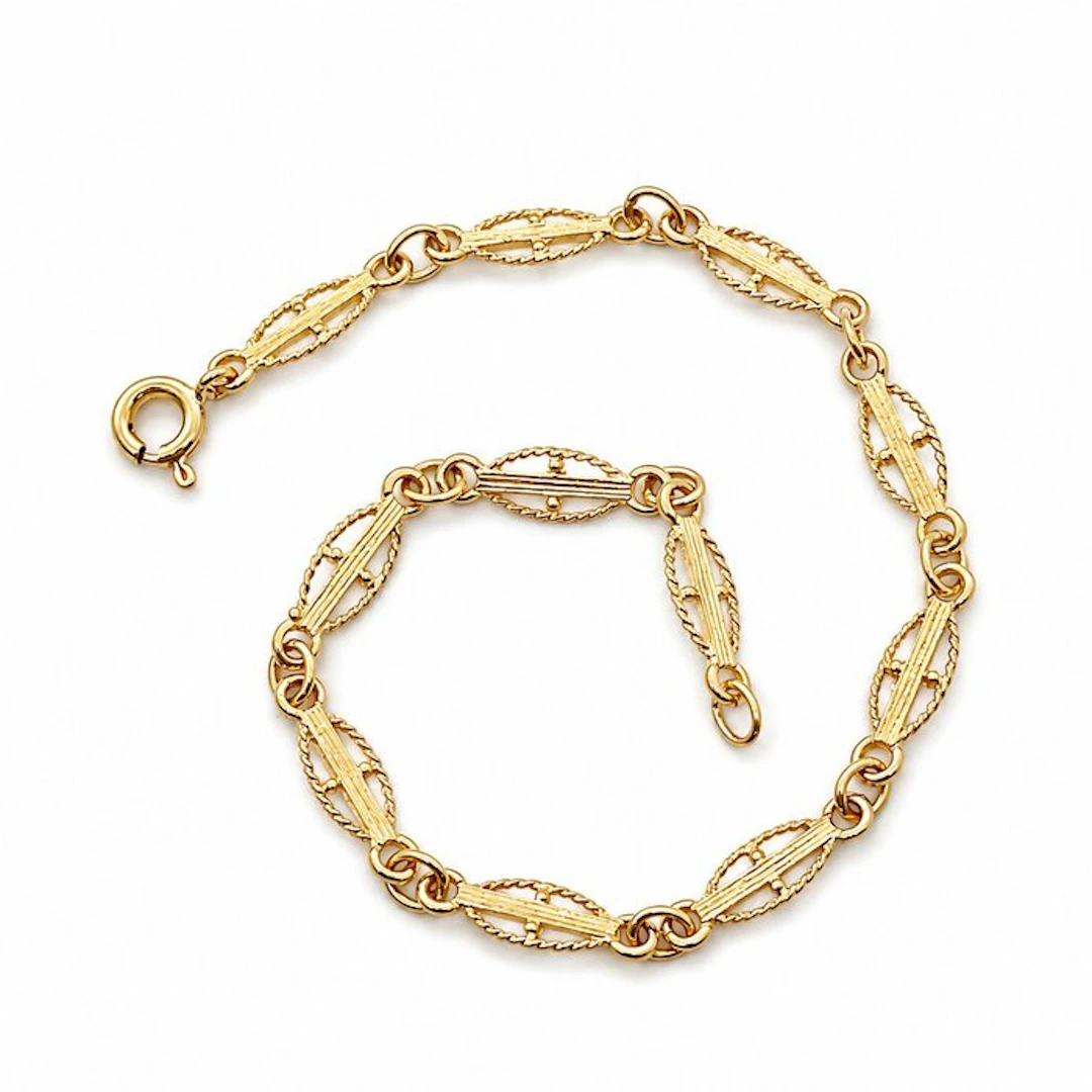 Bracelet - 18 kt. Yellow gold - Handmade - Handmade