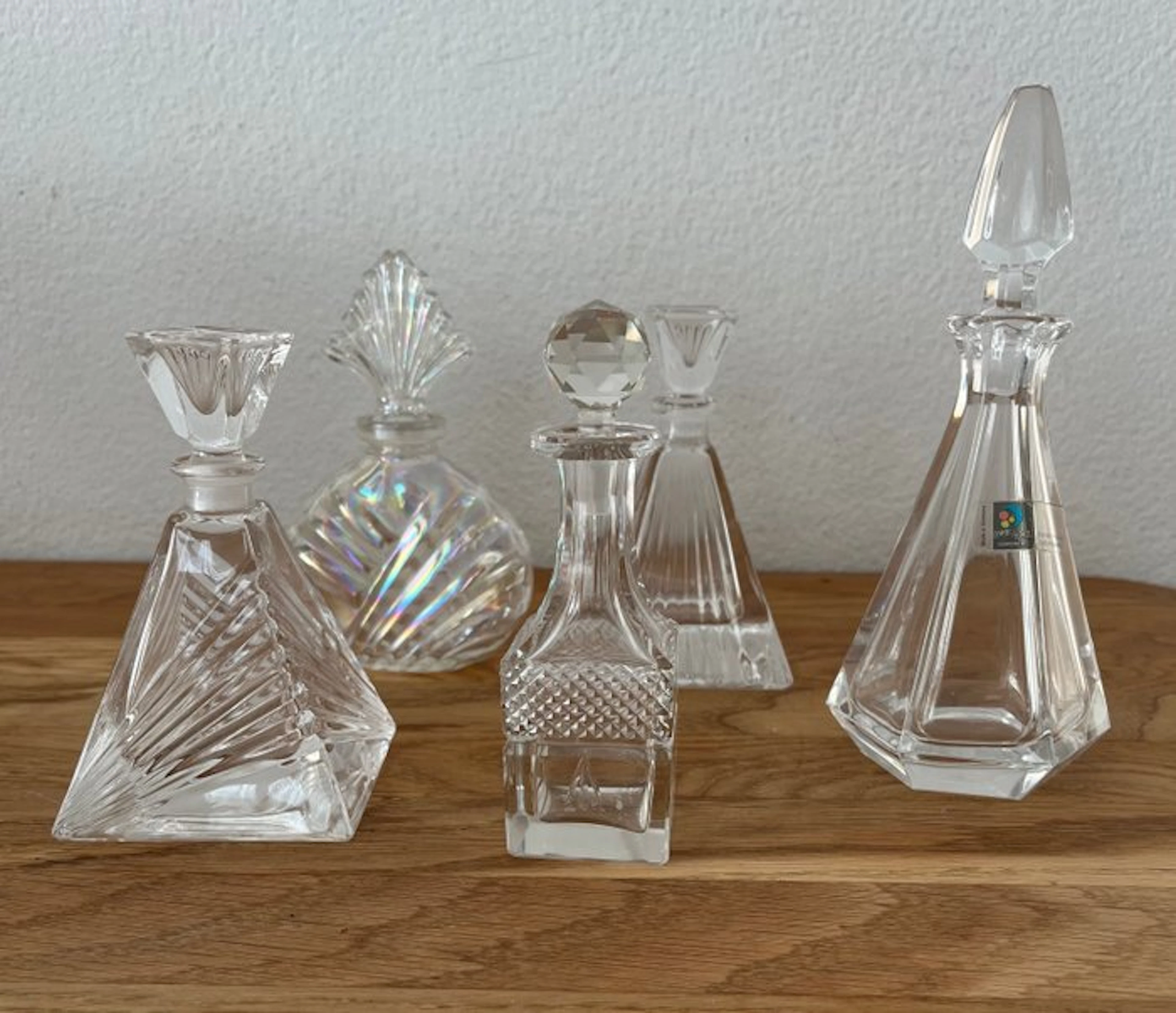 Carafe (5) - Crystal - Iridescent perfume bottle