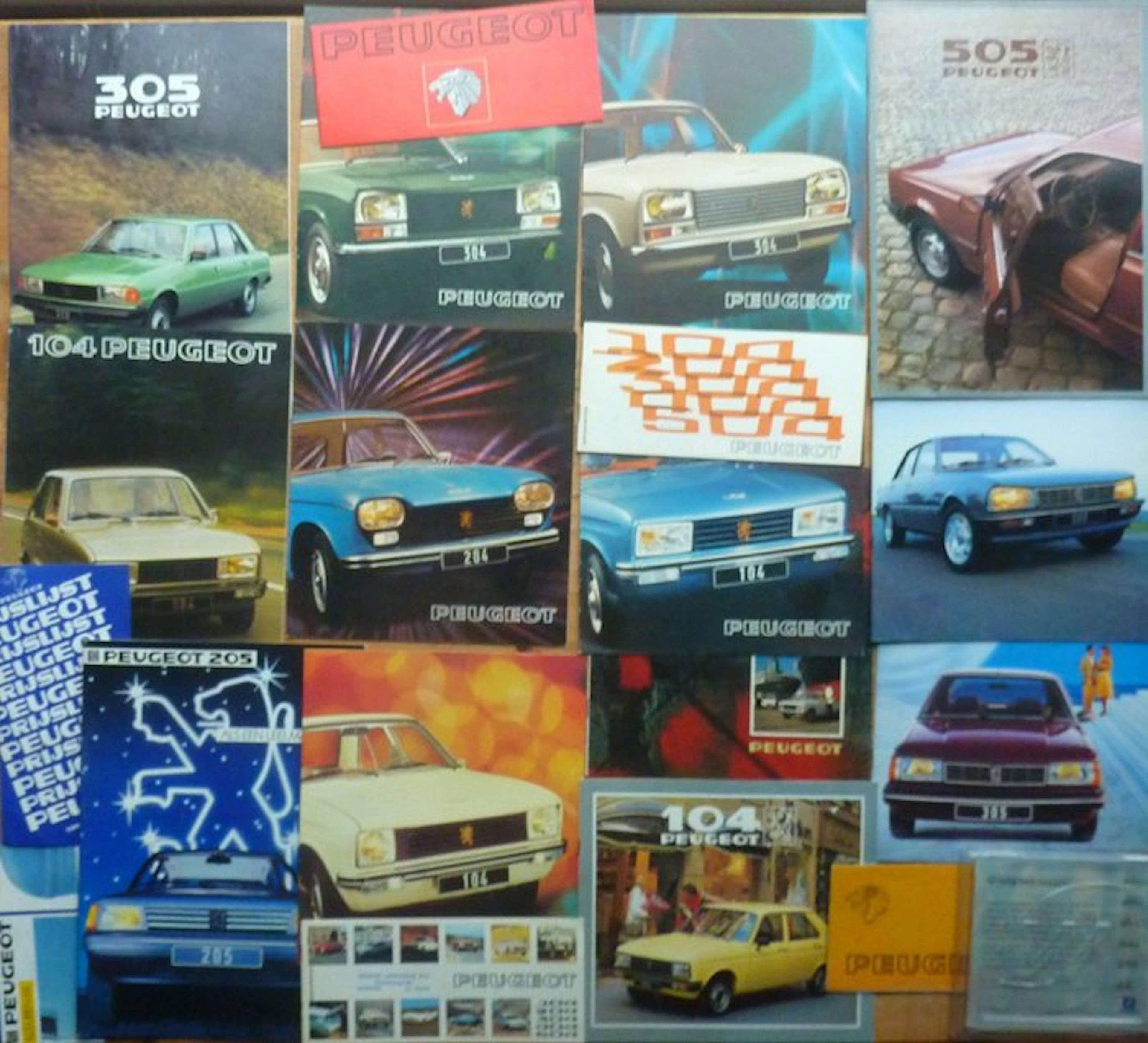 Brochure - Peugeot - 104-204-205-304-305-307-404-504-505-604