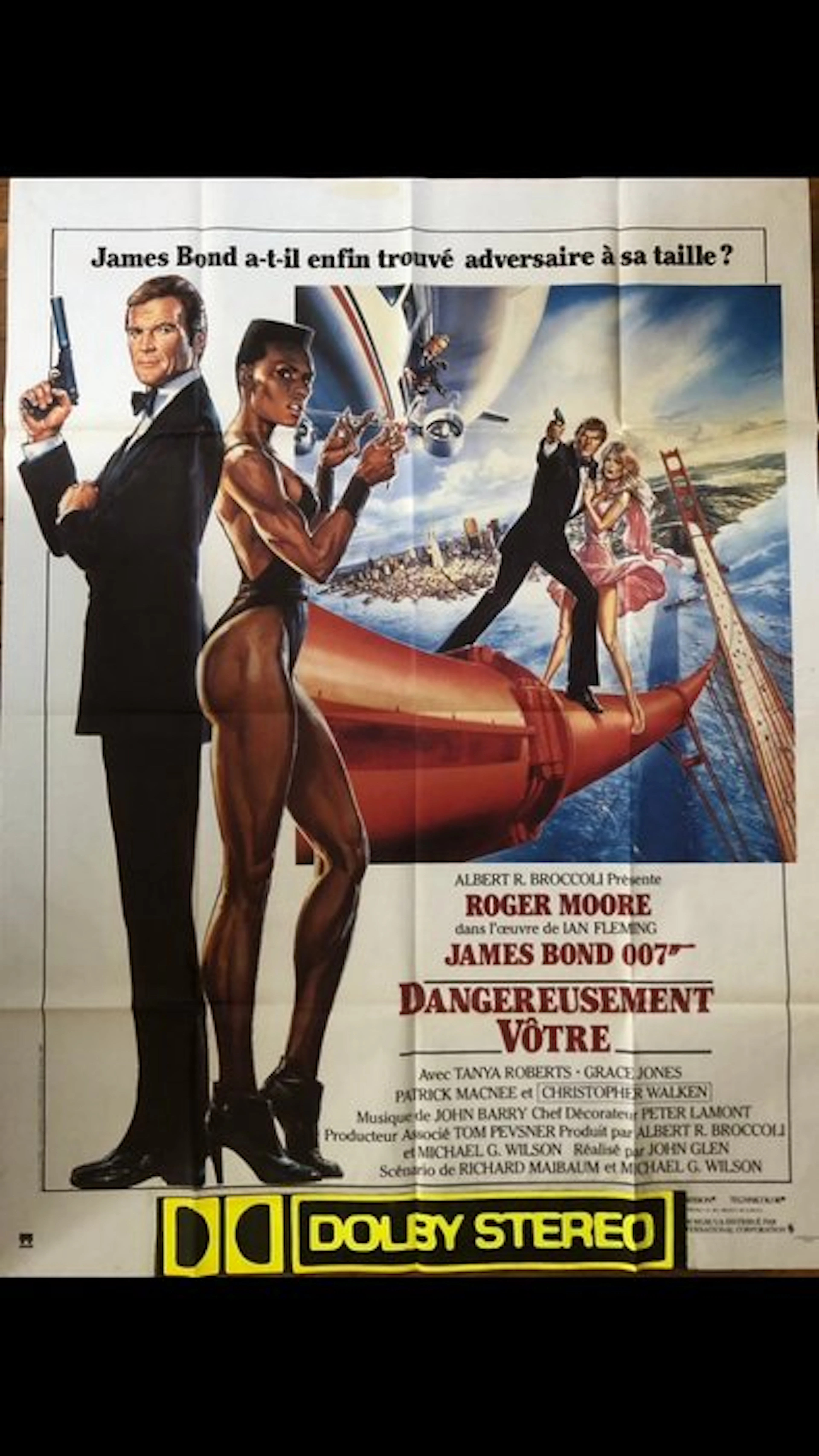 Roger Moore - James Bond - Dangereusement Vôtre - Lalande Courbet - 1980s