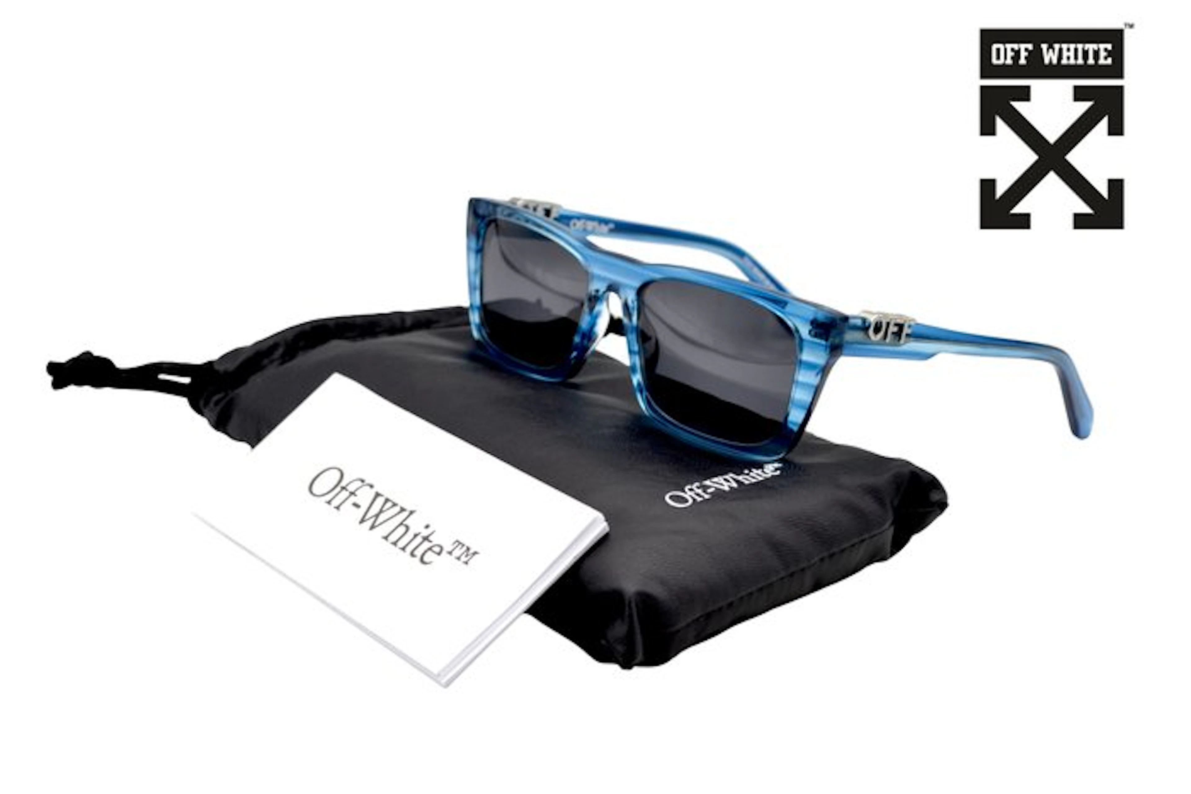 Off White - ALBANY - Made in Italy - "OFF Acetate" Silver...