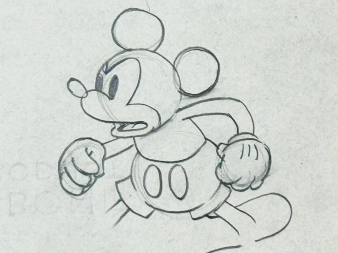 Walt Disney - Shanghaied (1934) - Mickey Mouse Production Drawing