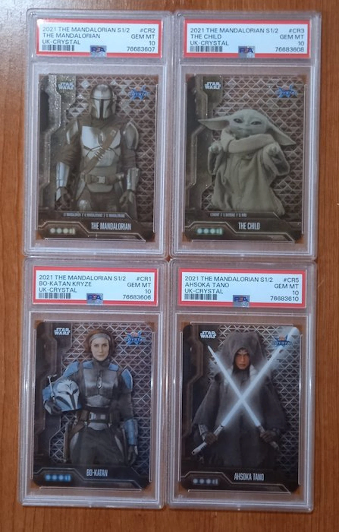 Topps The Mandalorian - 4 Graded card - Star Wars CR1