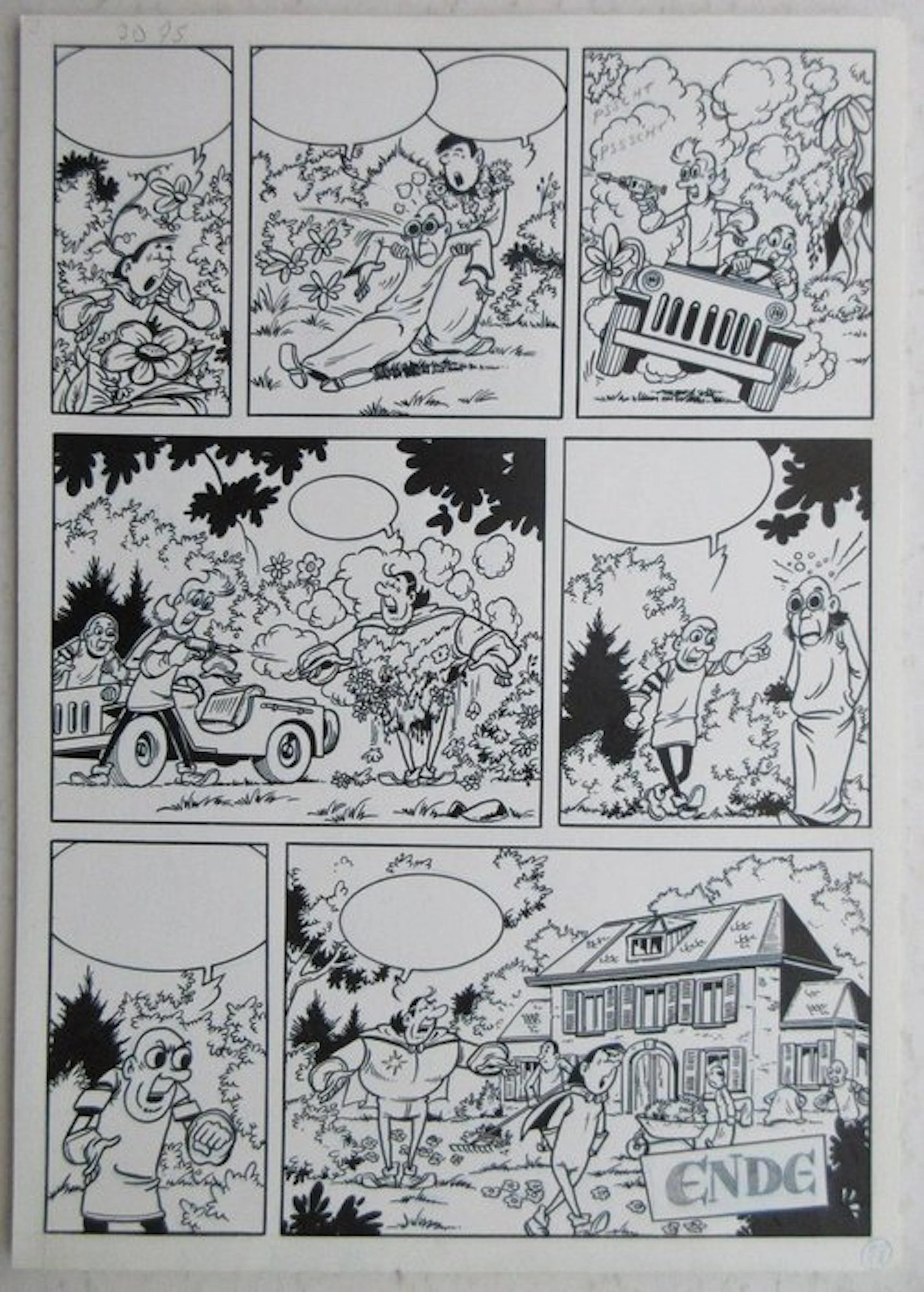 Studio Vandersteen - 1 Original page - Jerom - De kleurenzaaier p. 28