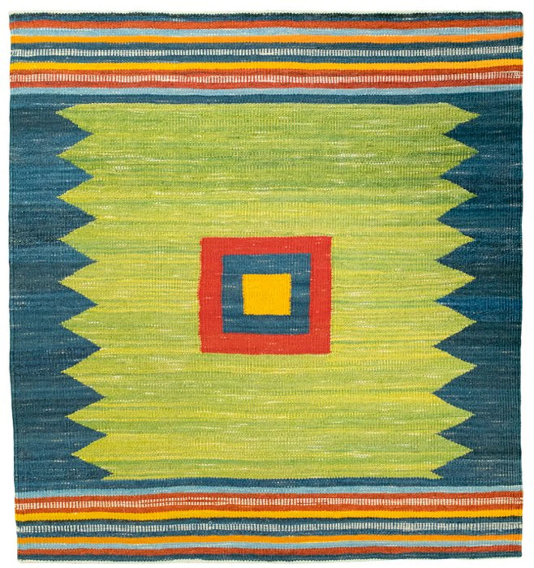 Handwoven designer Kilim – collector's piece. - Kelim - 115 cm - 107 cm