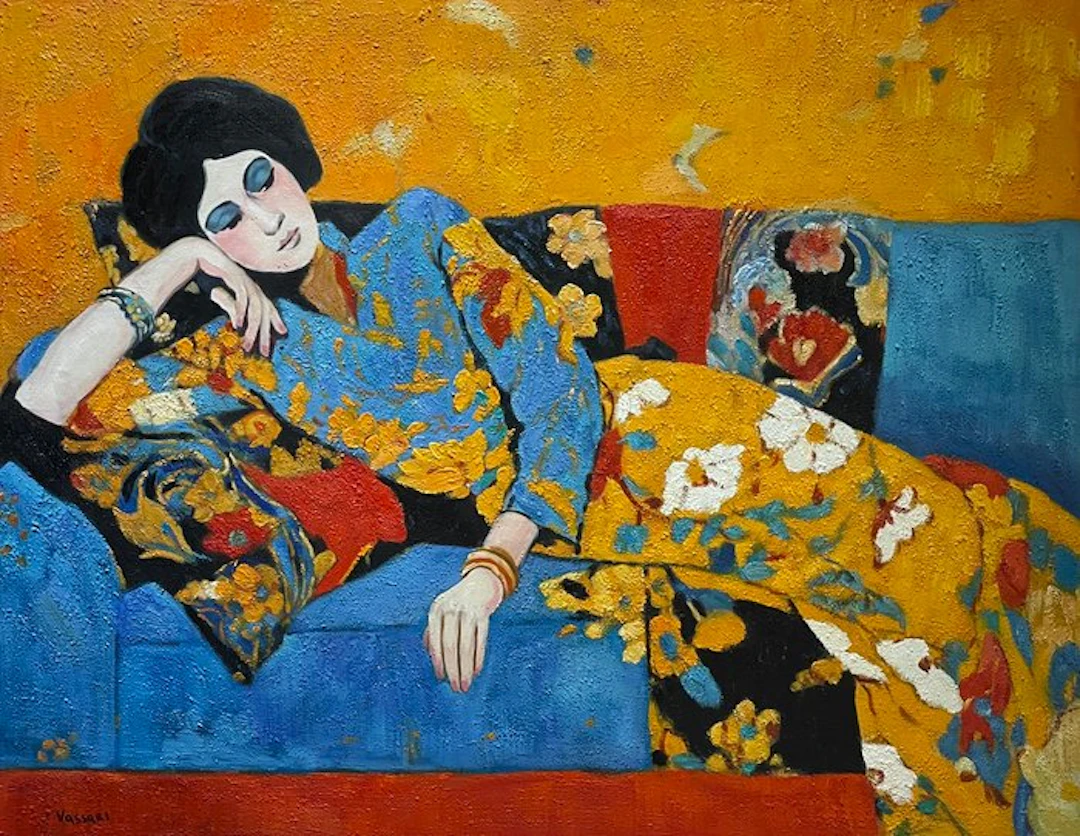 Lioren Vassari (1993) - Distesa languida con capelli neri