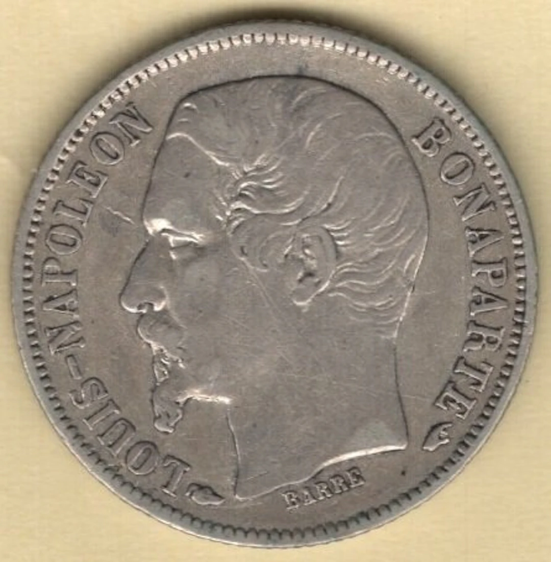 France. 50 Centimes 1852-A Louis-Napoleon Bonaparte (No reserve price)