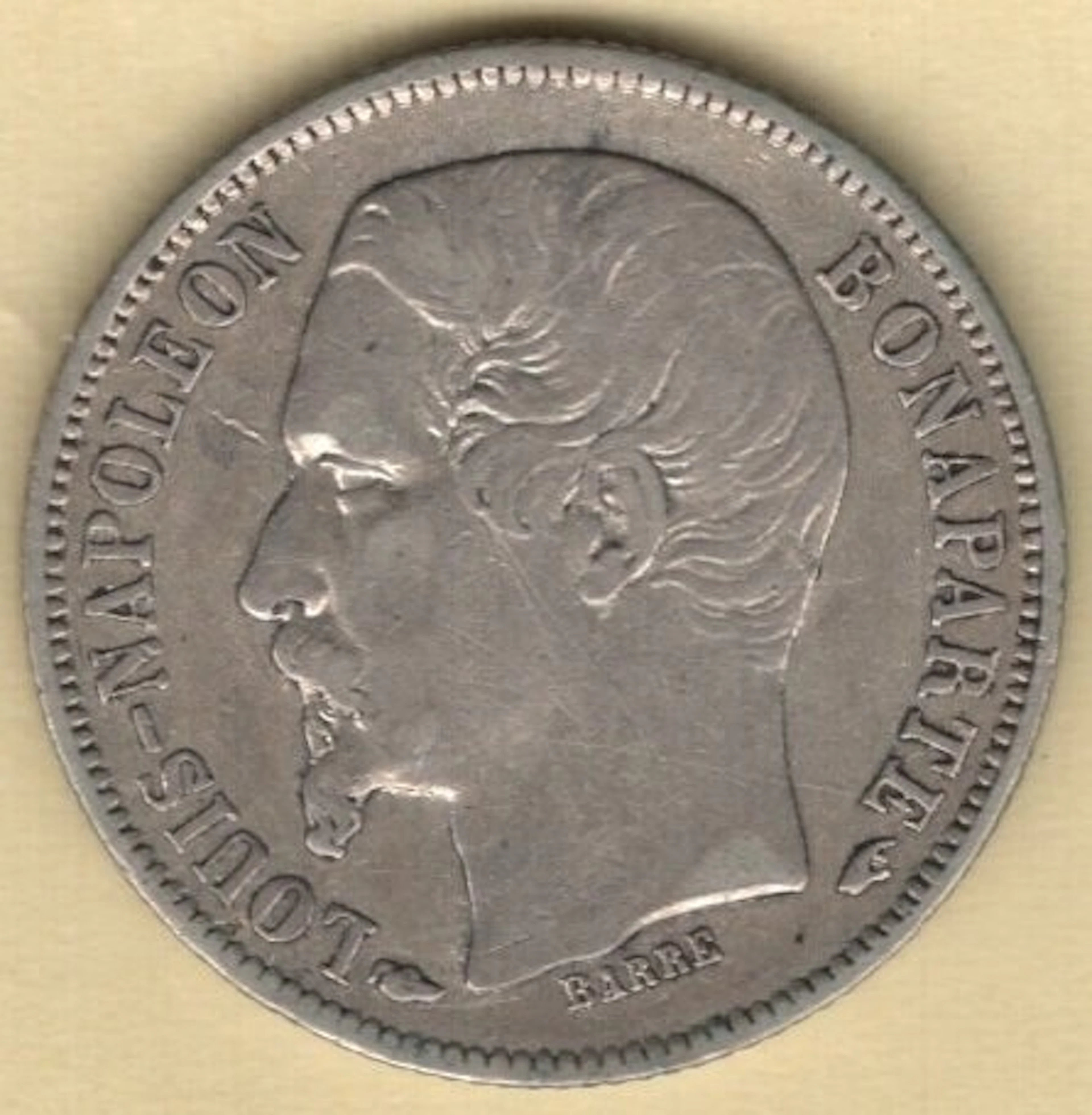 France. 50 Centimes 1852-A Louis-Napoleon Bonaparte (No reserve price)