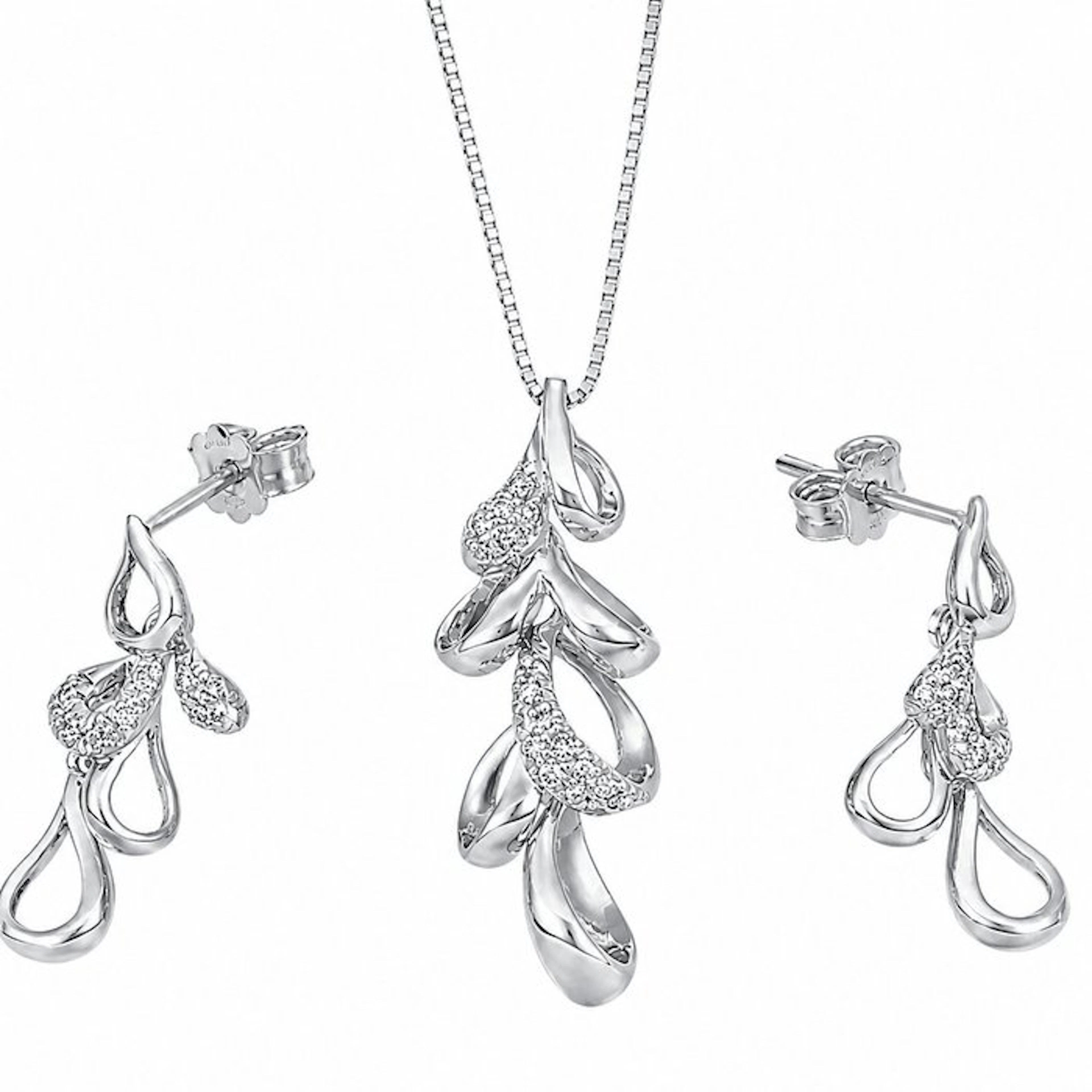 2 piece jewellery set - 18 kt