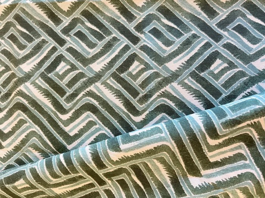 Elegant geometric fabric