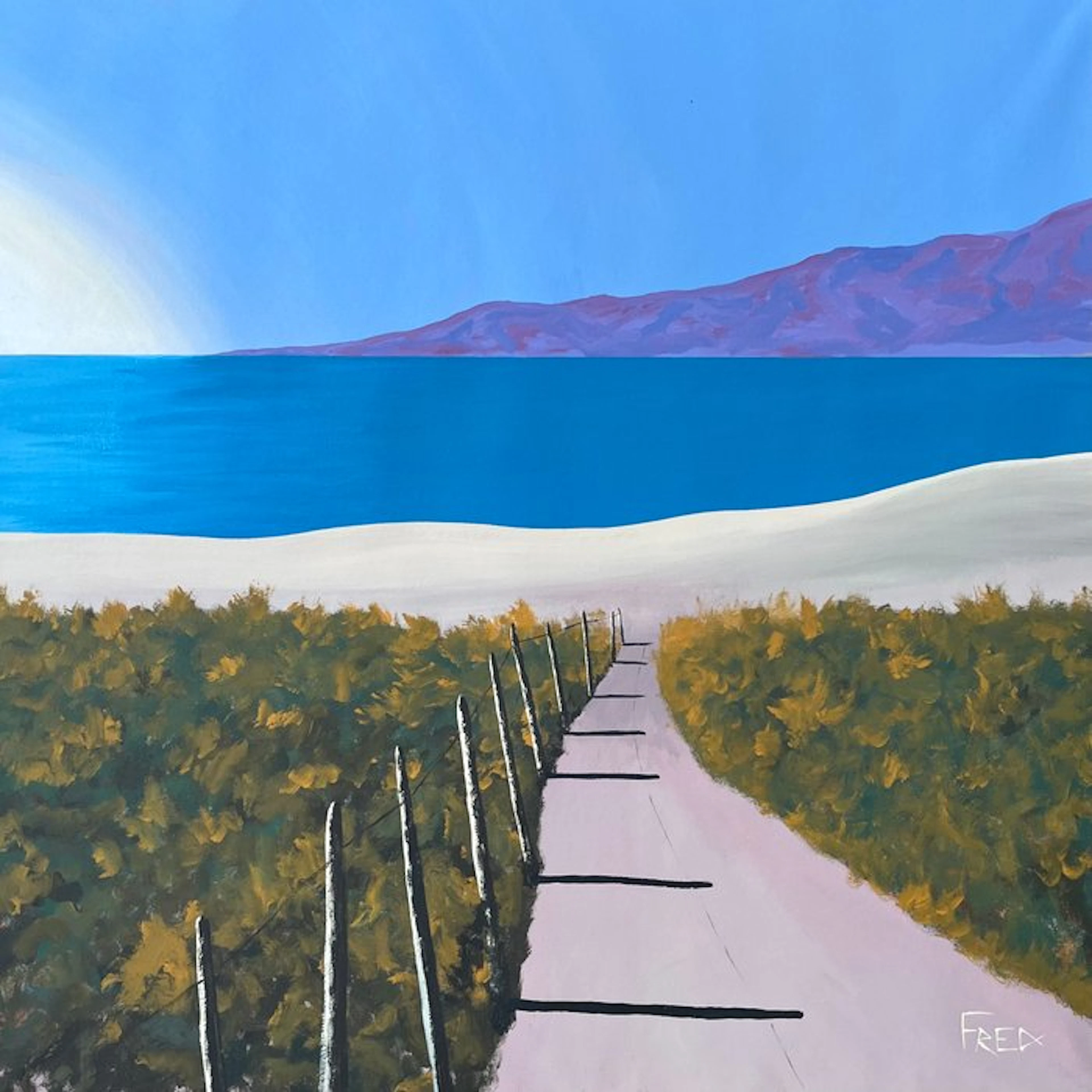 frederic Cadiou (1980) - Entrava di a piaghja (100x100)