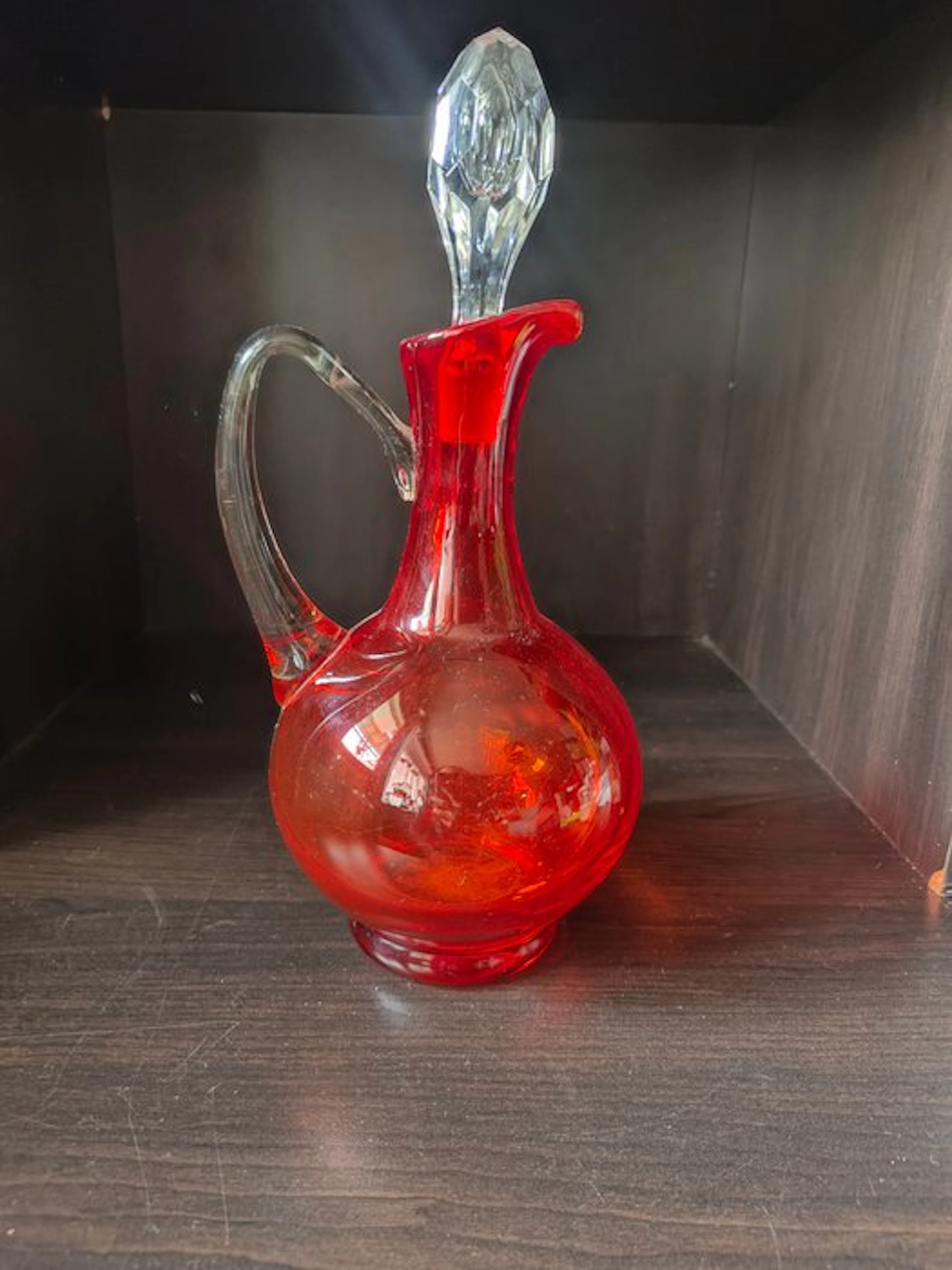 Drinking service - Glass - Cadmium glass jug