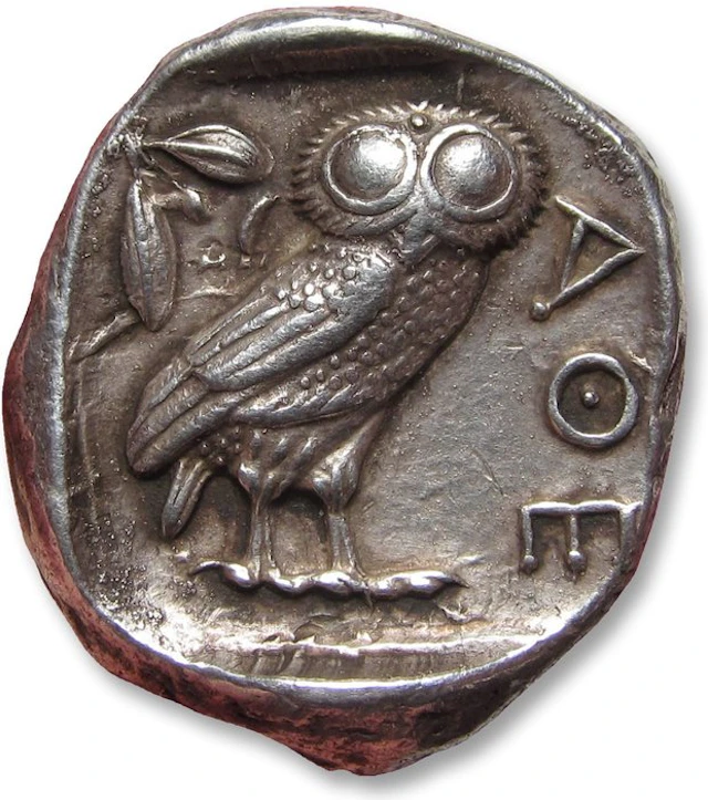 Attica, Athens Tetradrachm circa 454-404 B.C