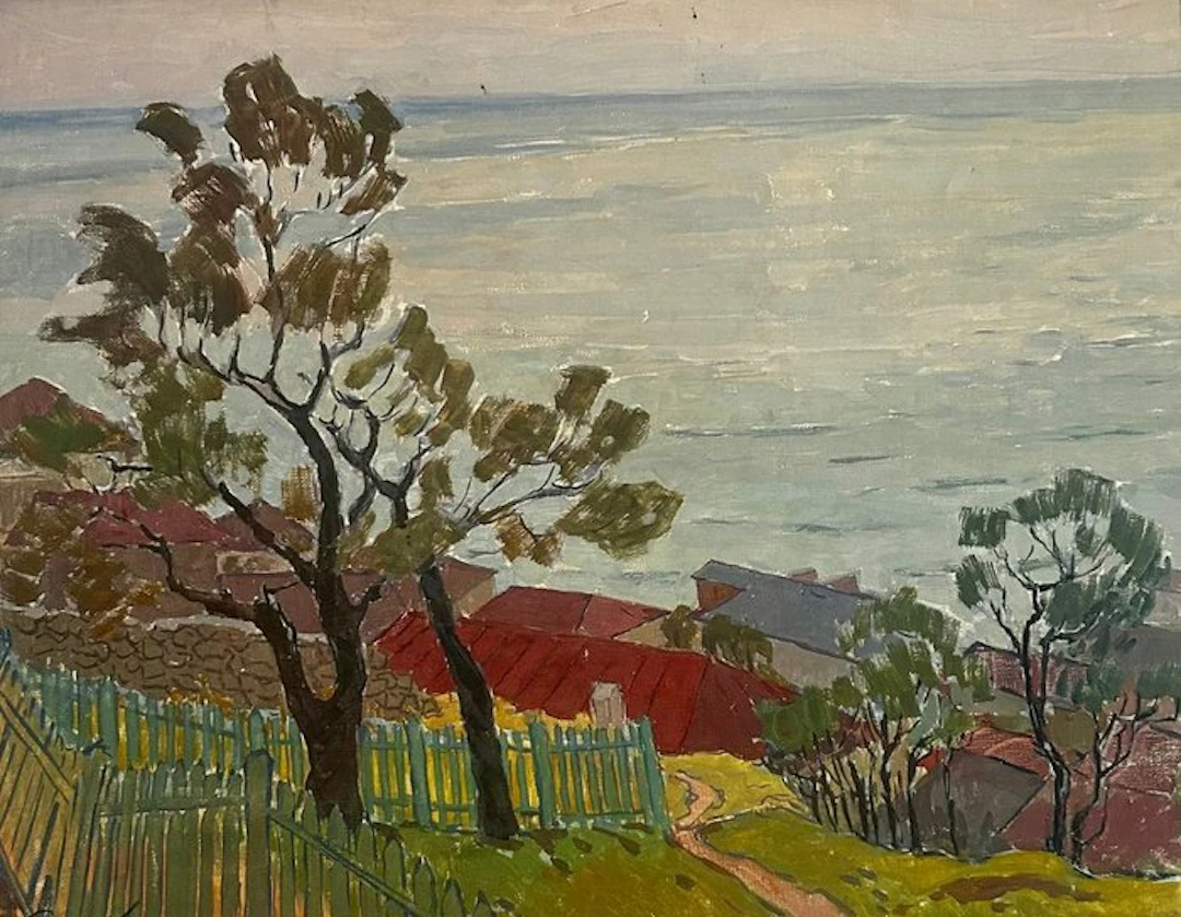 German Evgenievich Dontsov (1916-2001), zugeschrieben - Am Meer
