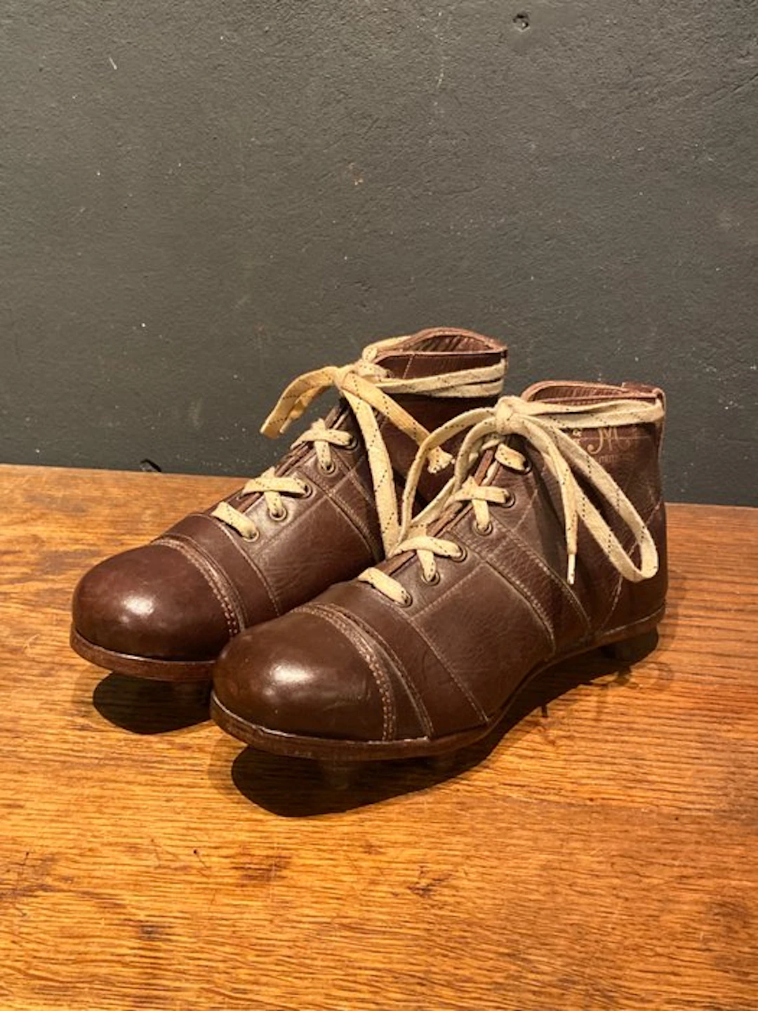 1930 - Antique pair of football shoes - soccer shoes - The BEST
