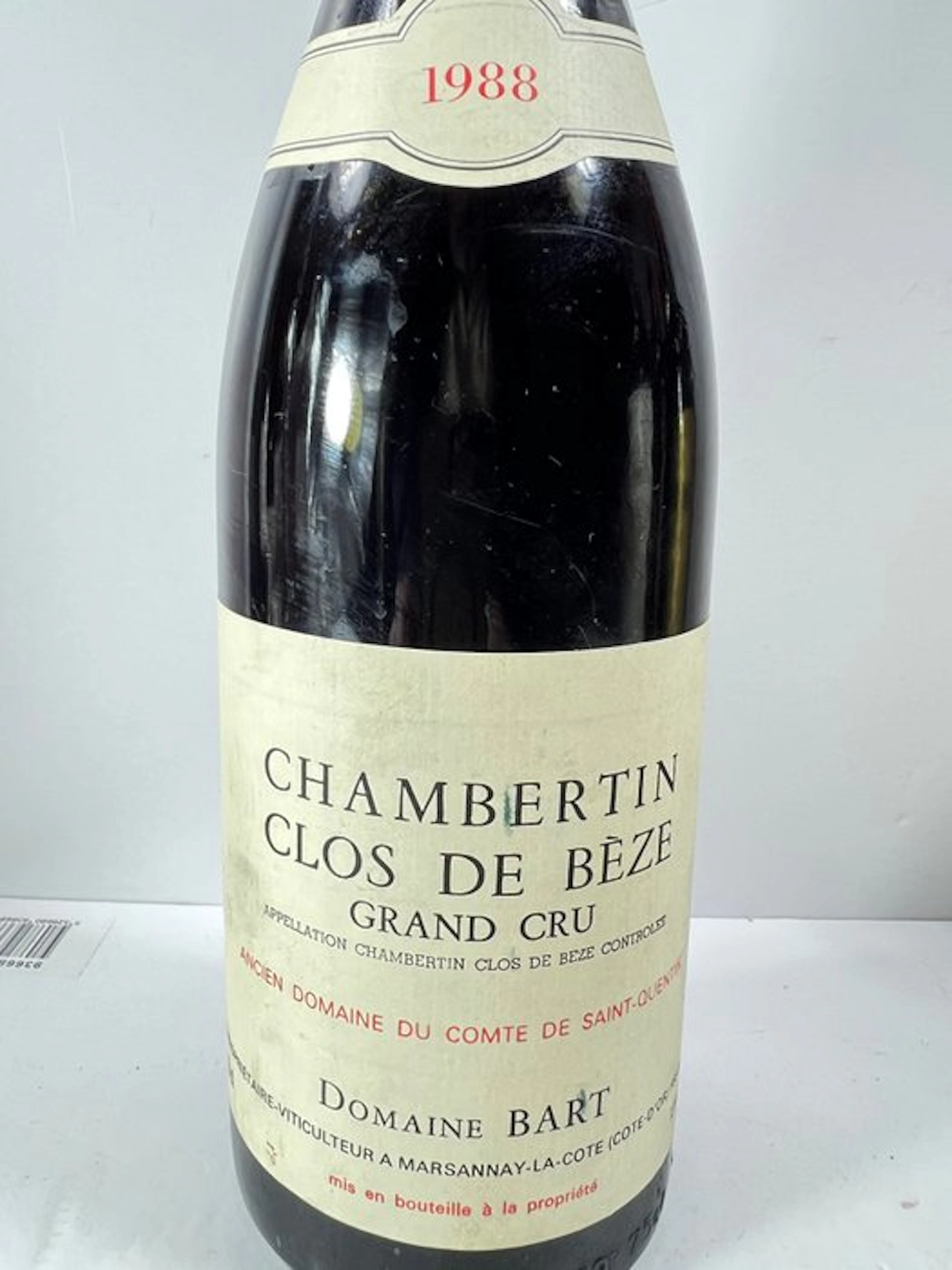 1988 Domaine Bart - Chambertin-Clos de Bèze Grand Cru - 1 Bottle (0.75L)