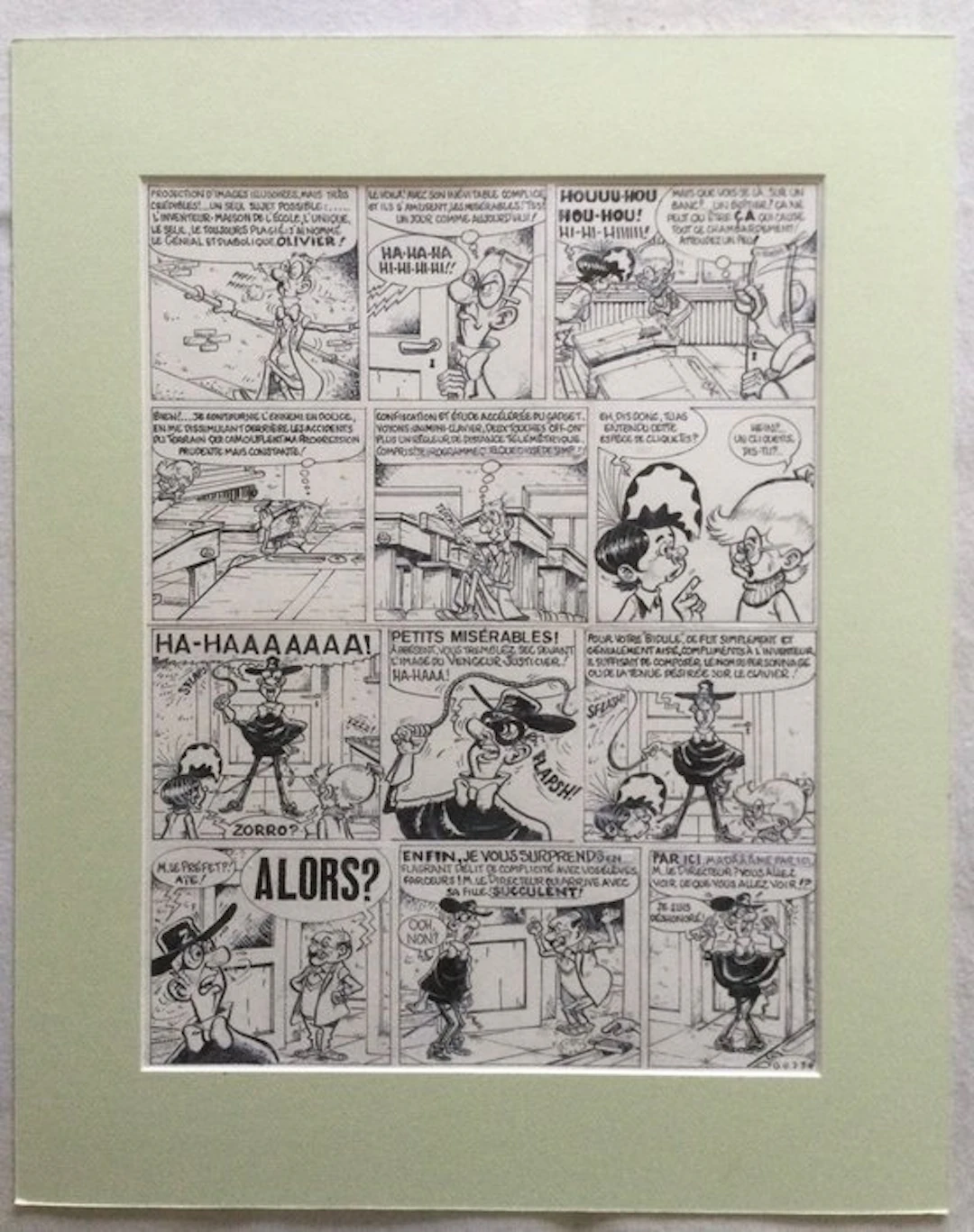 Devos, Jacques - 1 Original page - Génial Olivier...
