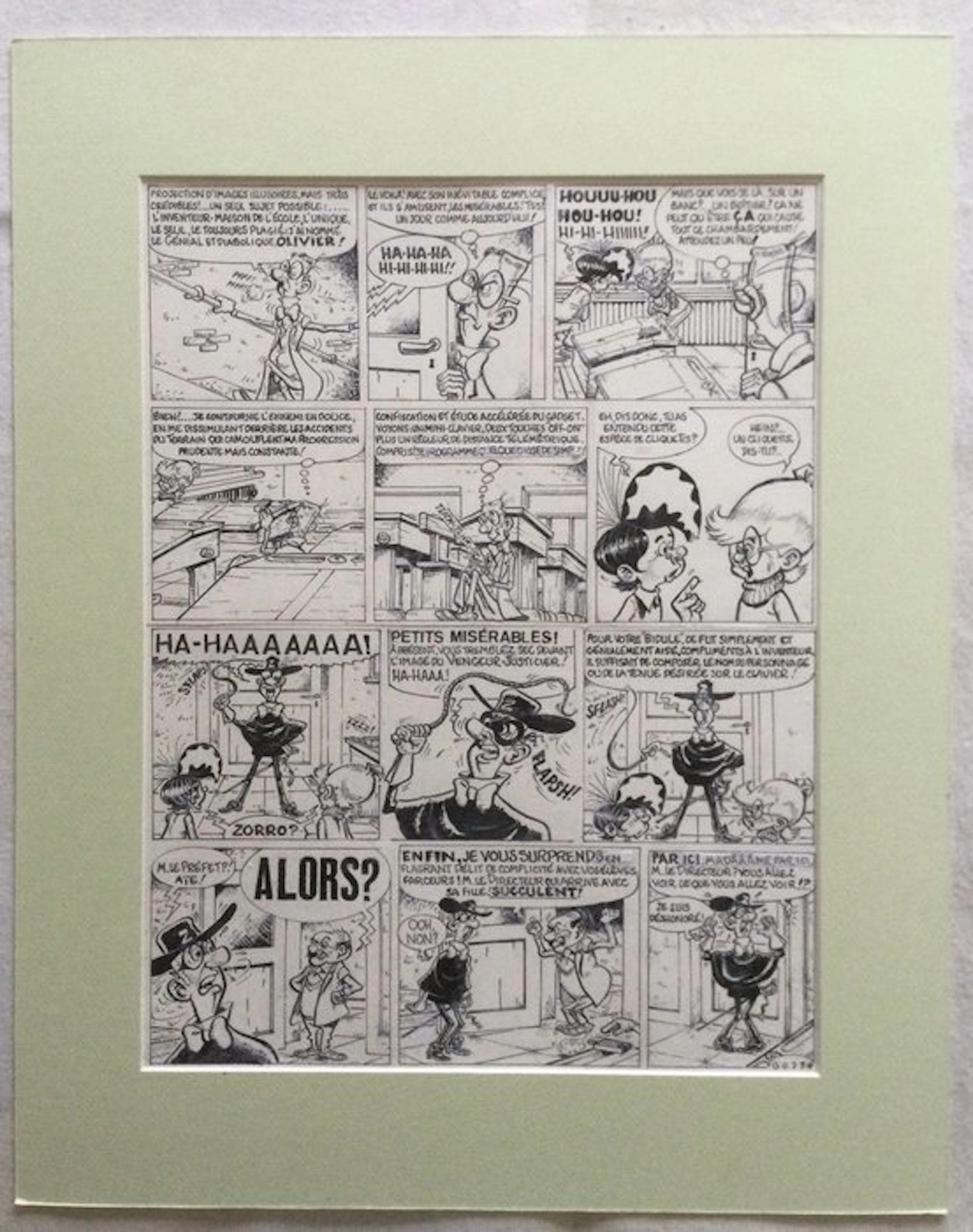 Devos, Jacques - 1 Original page - Génial Olivier...