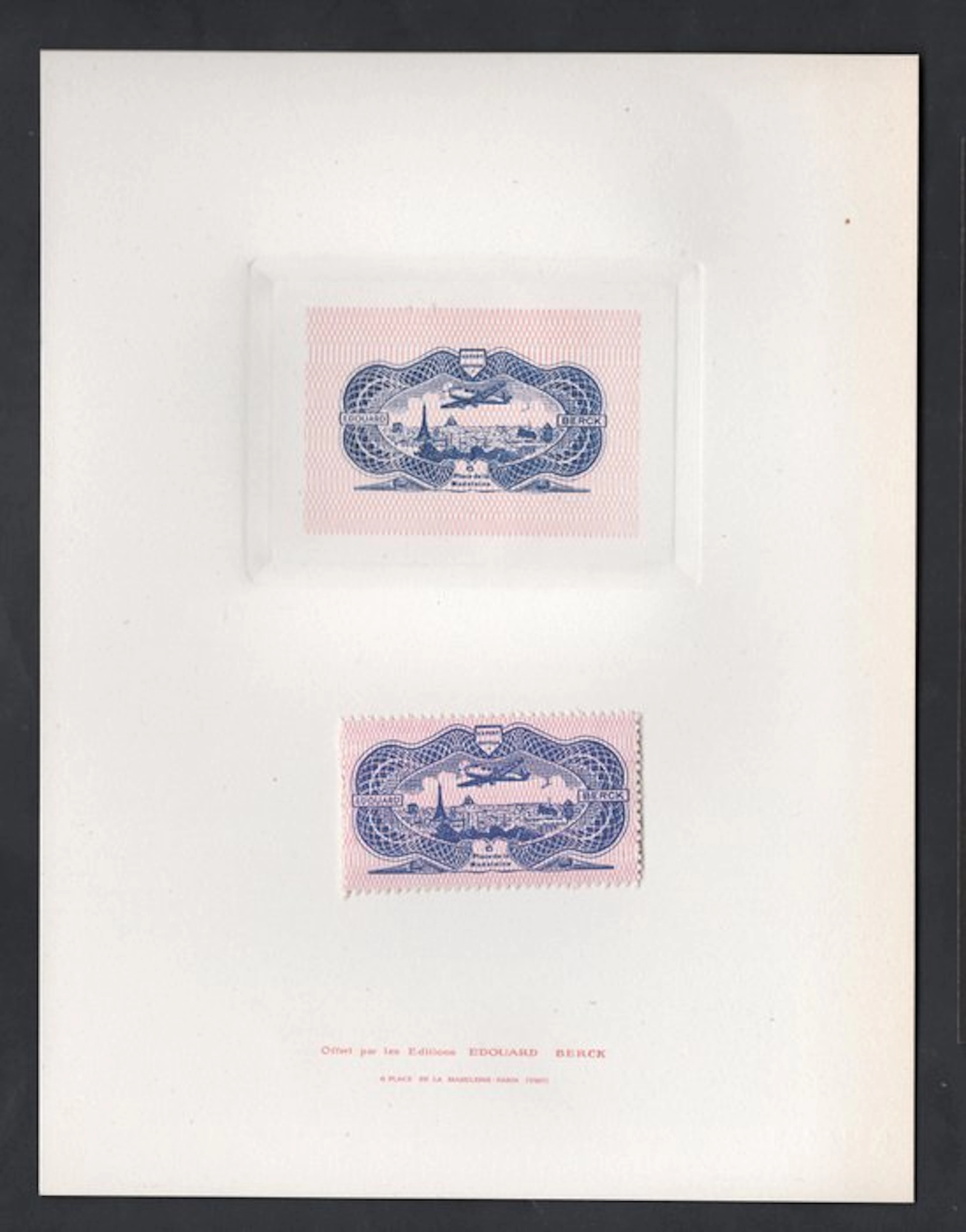 France 1945 - France 1945 - burelée air vignette BERCK +...