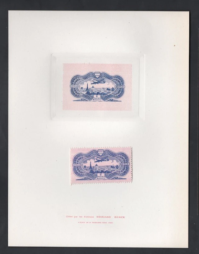 France 1945 - France 1945 - burelée air vignette BERCK +...